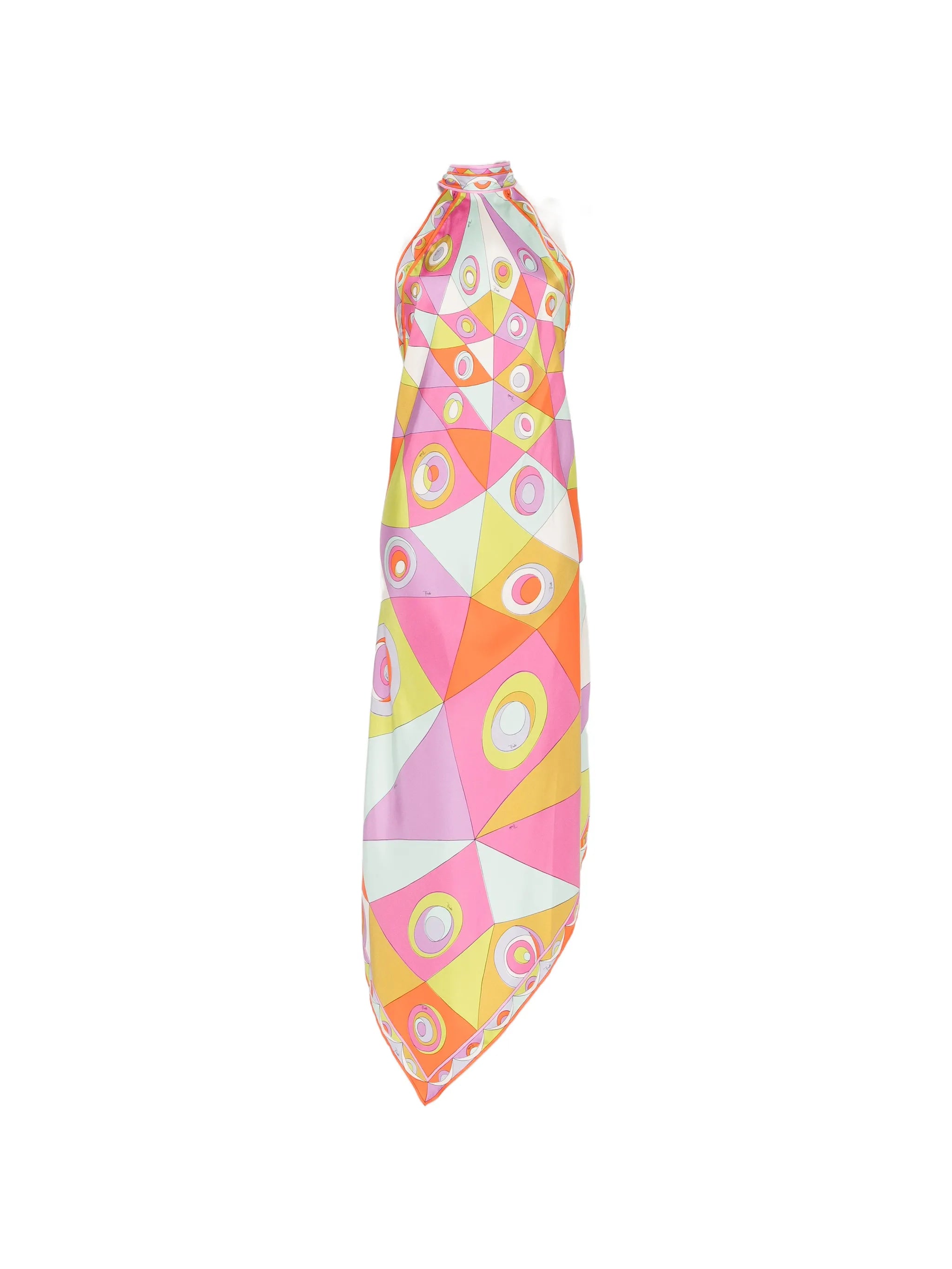 geometric-print midi dress