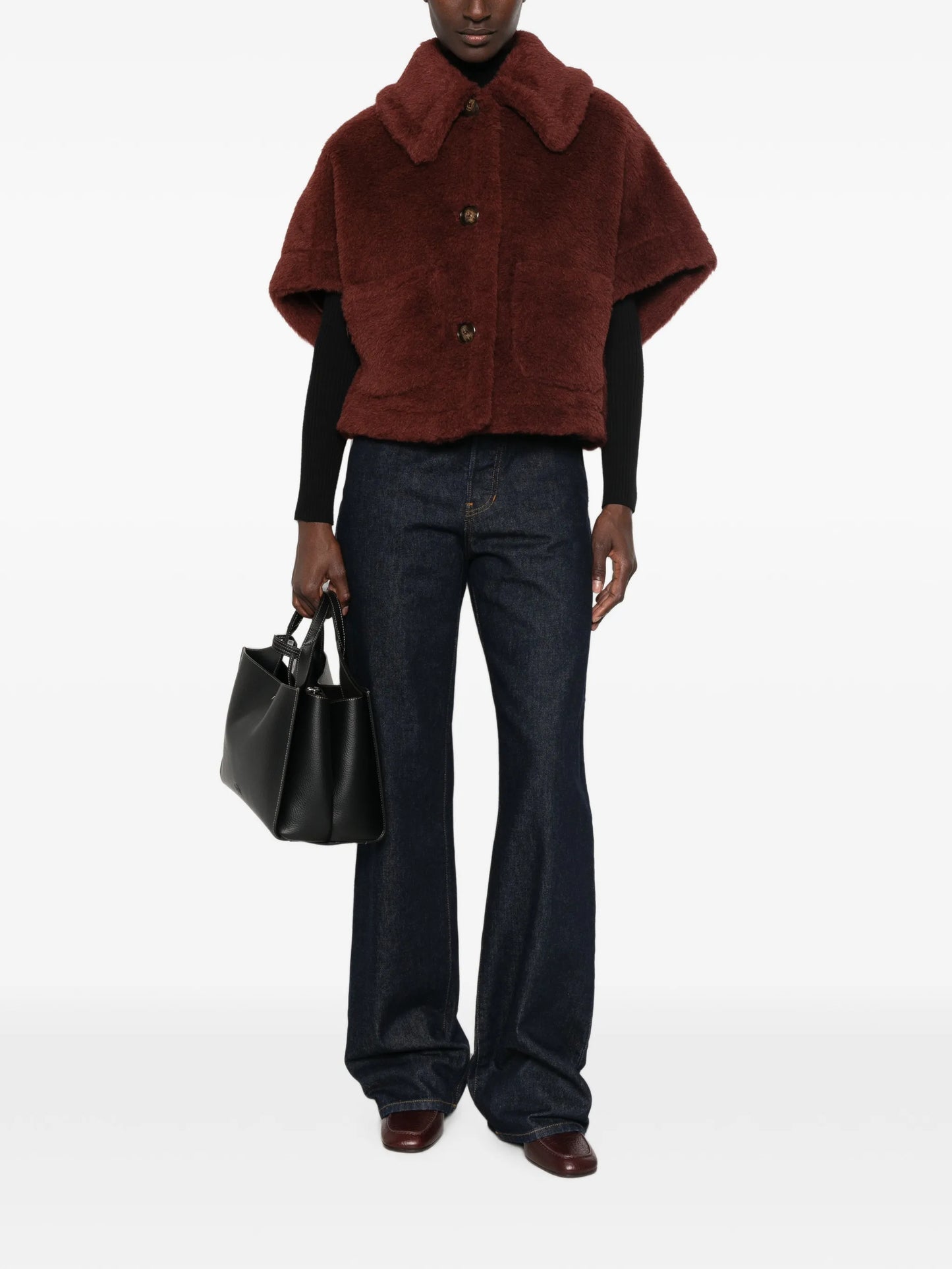 New Terzo buttoned cape