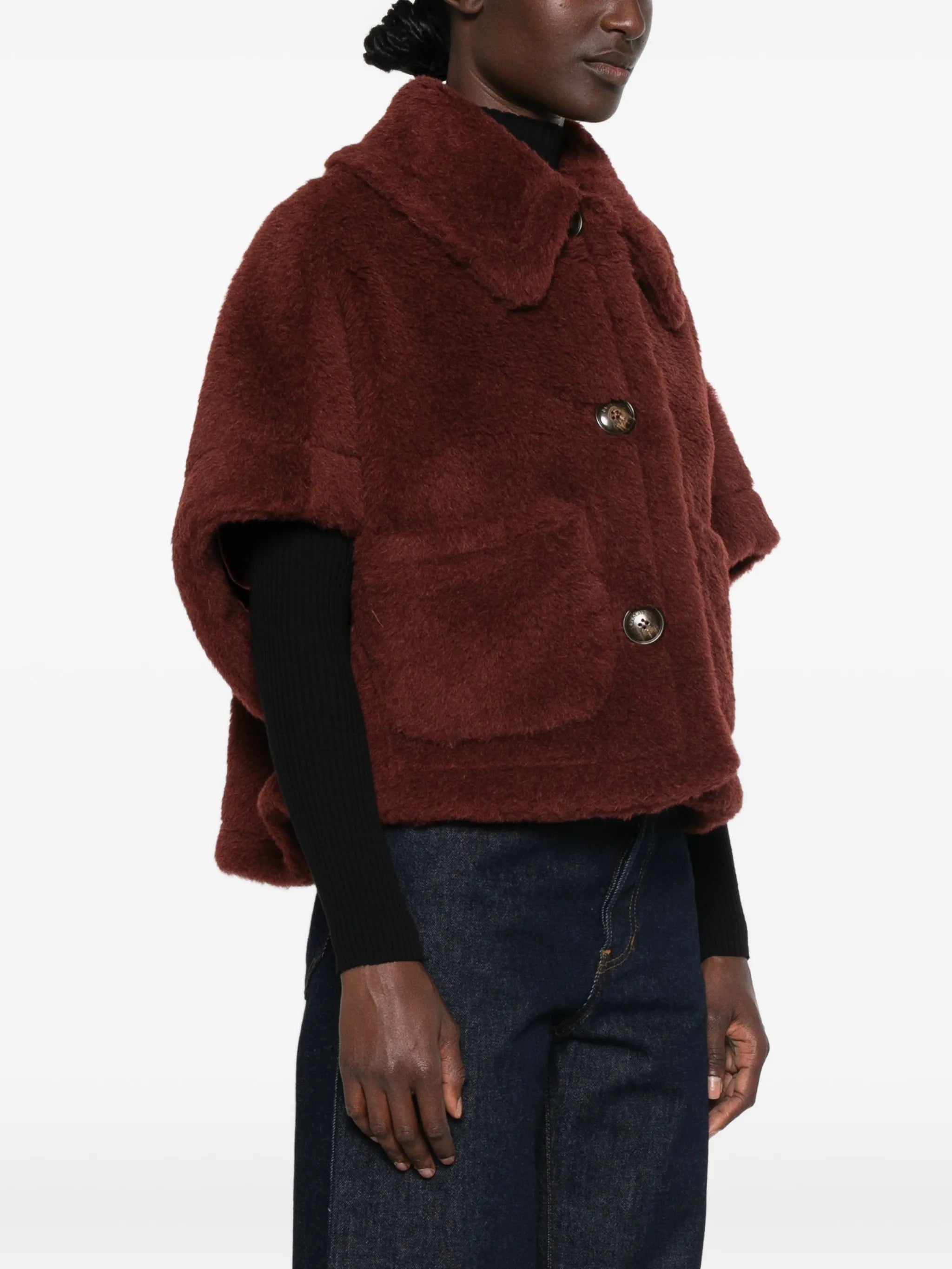 New Terzo buttoned cape