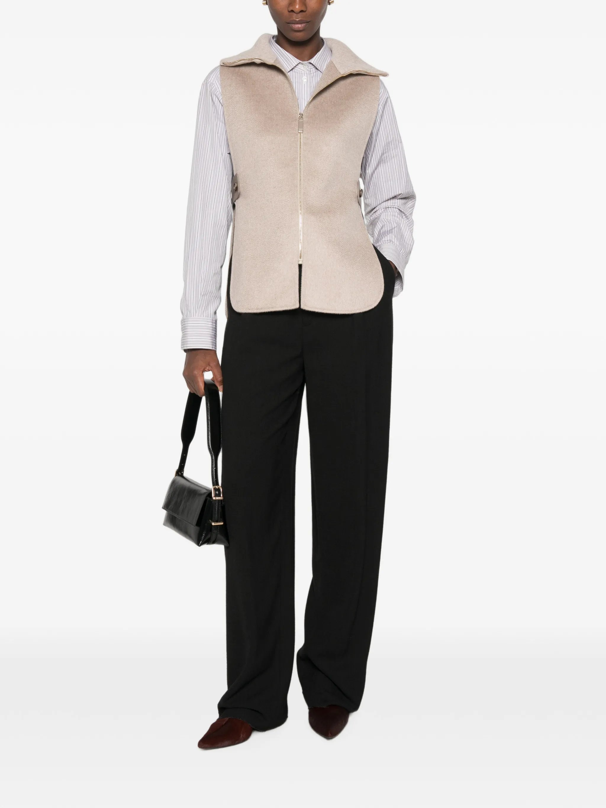 Gela cashmere zipped gilet