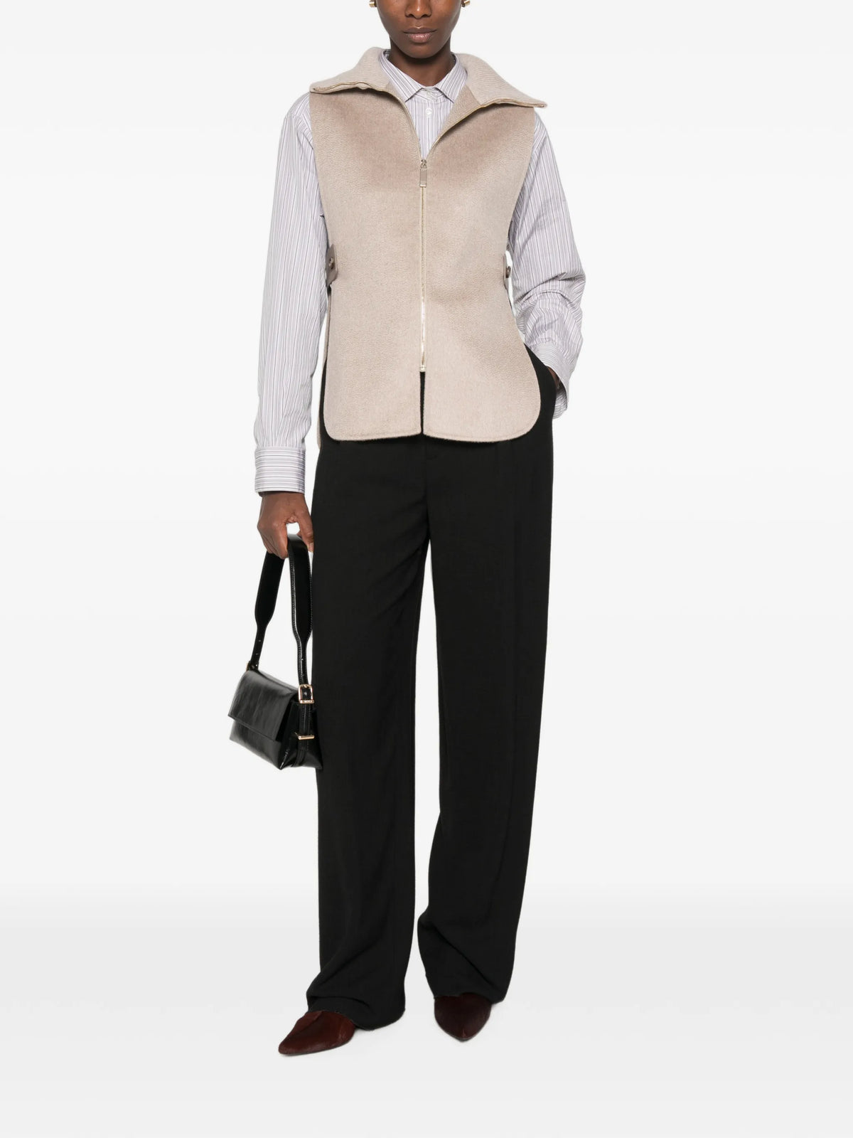 Gela cashmere zipped gilet