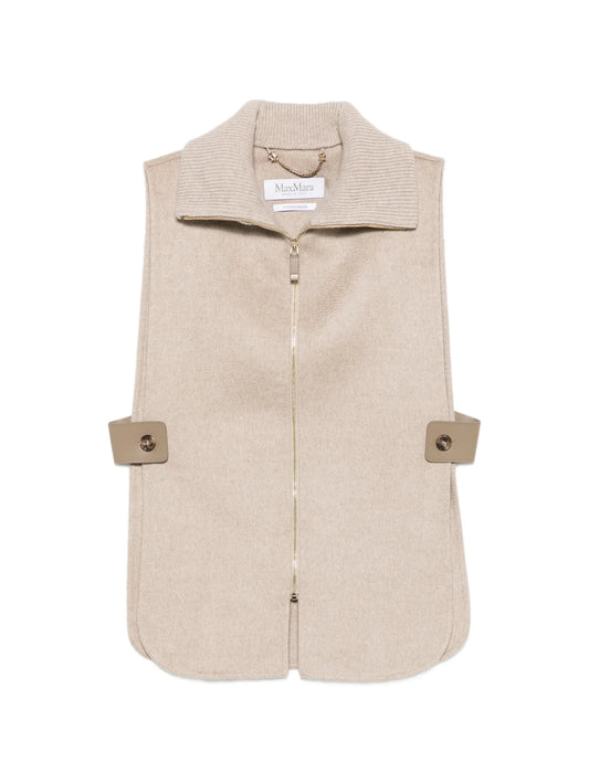 Gela cashmere zipped gilet