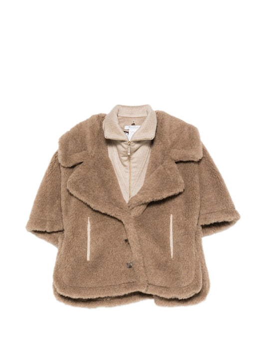 wool and alpaca Teddy cape