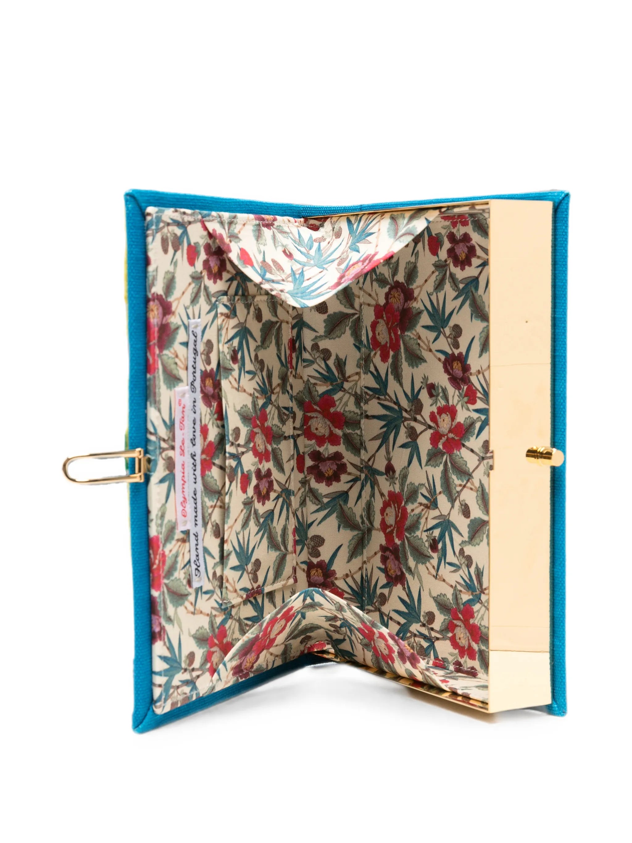 Lettres de Capri embroidered clutch bag