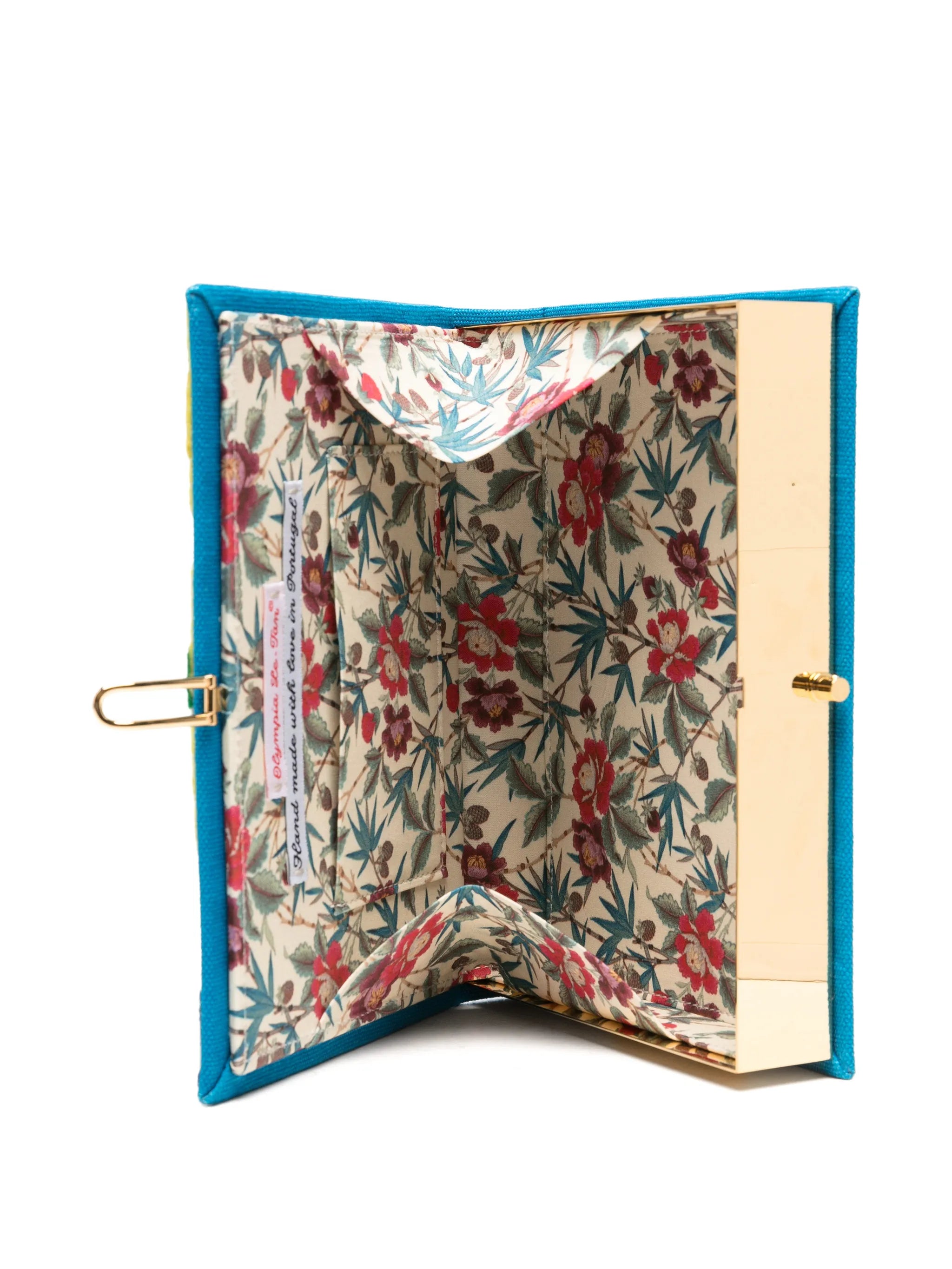 Lettres de Capri embroidered clutch bag