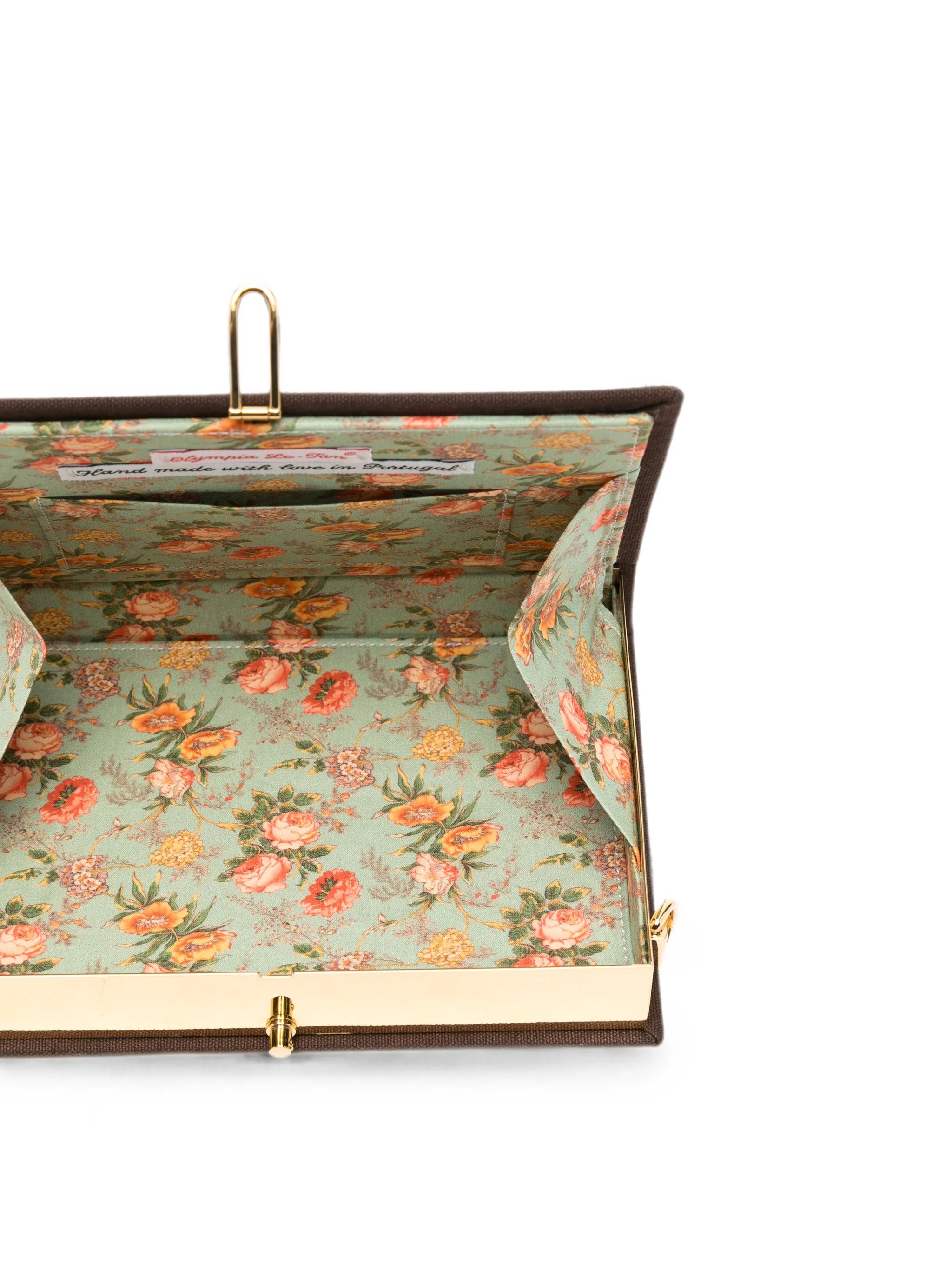 Let's Party embroidered-motif book clutch bag