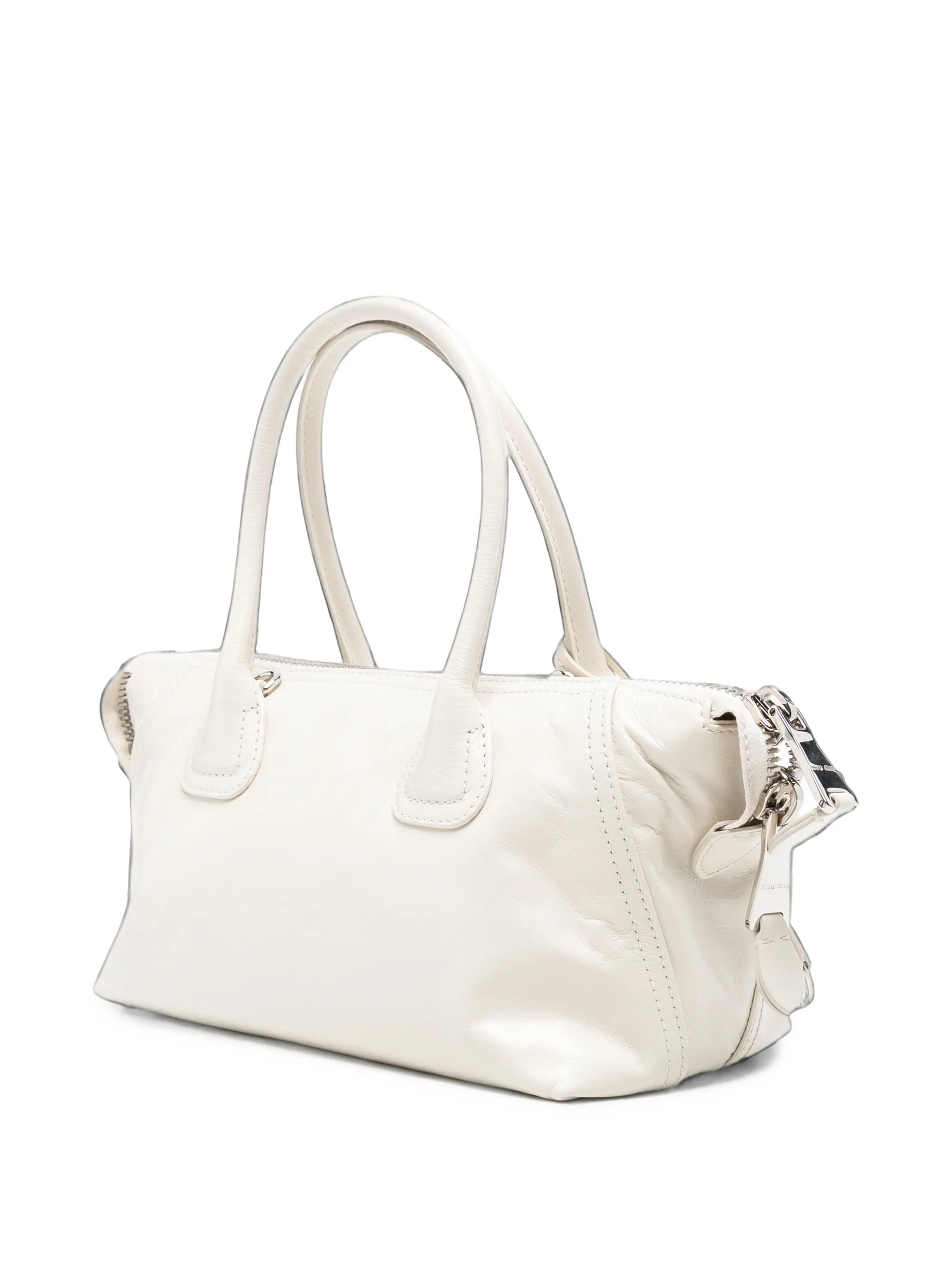 Beau logo-embossed zipped tote bag