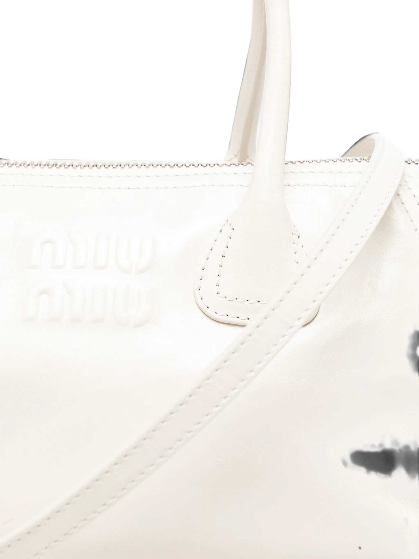 Beau logo-embossed zipped tote bag