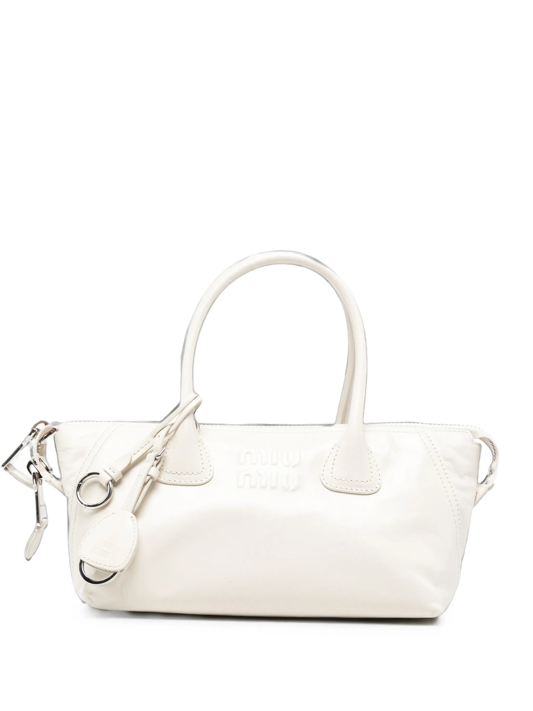 Beau logo-embossed zipped tote bag