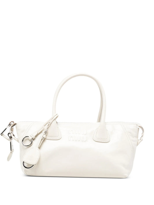 Beau logo-embossed zipped tote bag