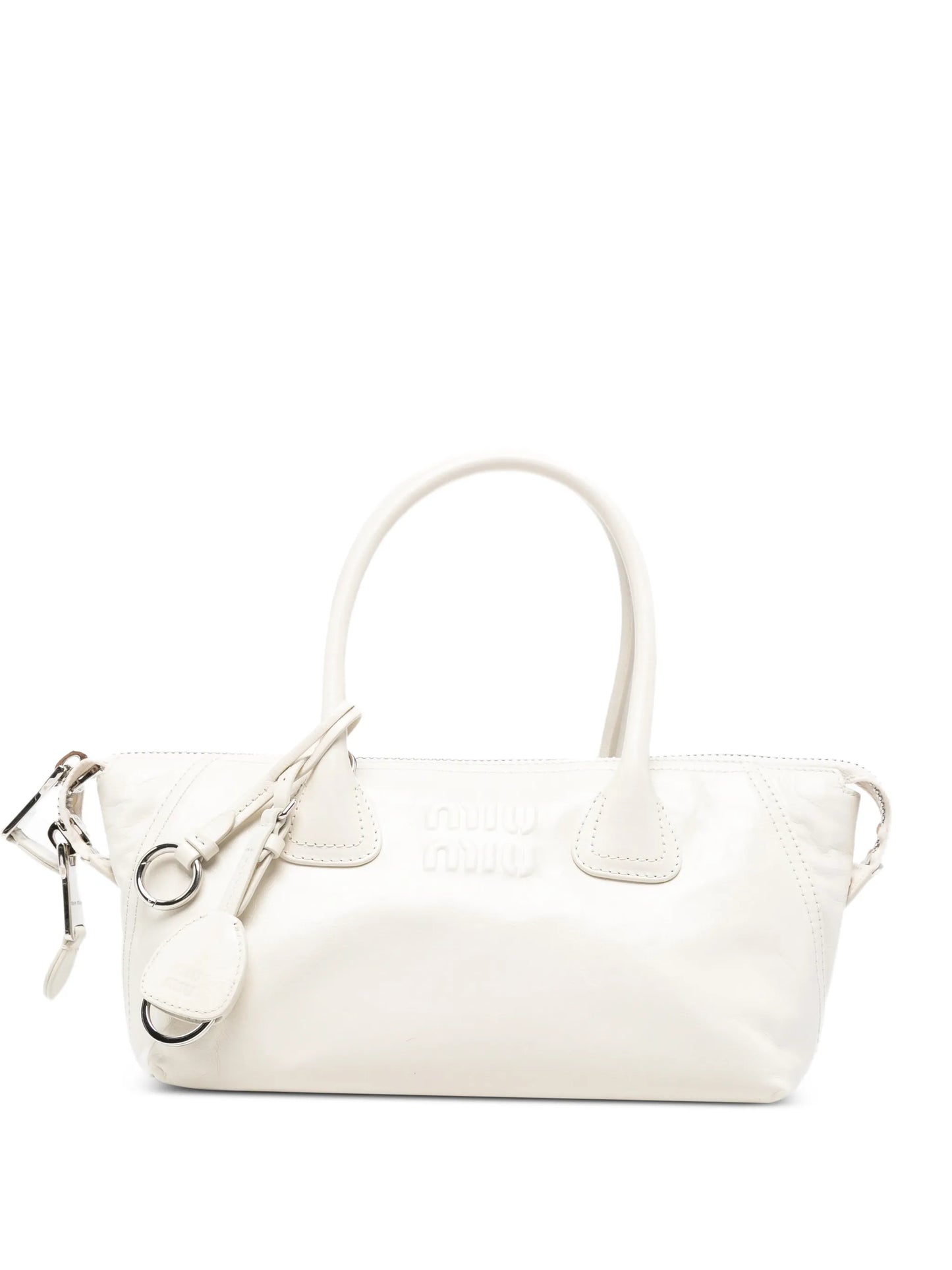 Beau logo-embossed zipped tote bag