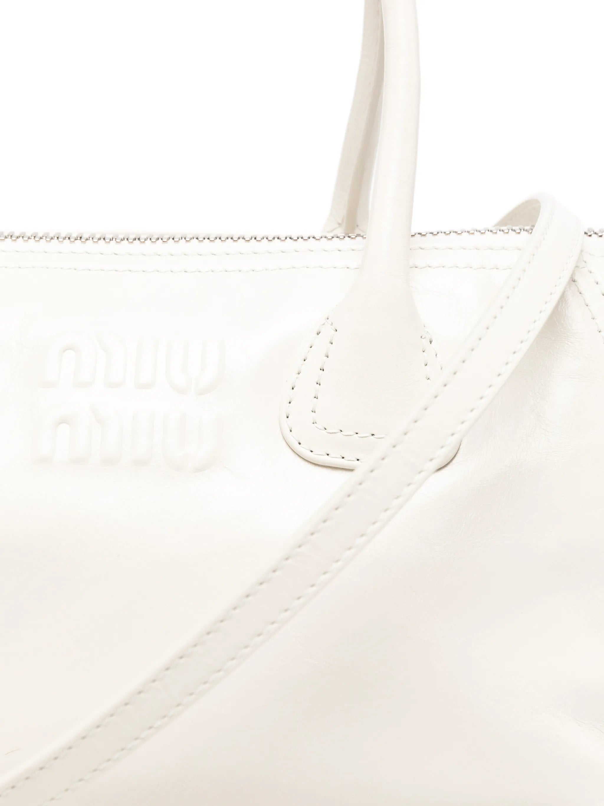Beau logo-embossed zipped tote bag