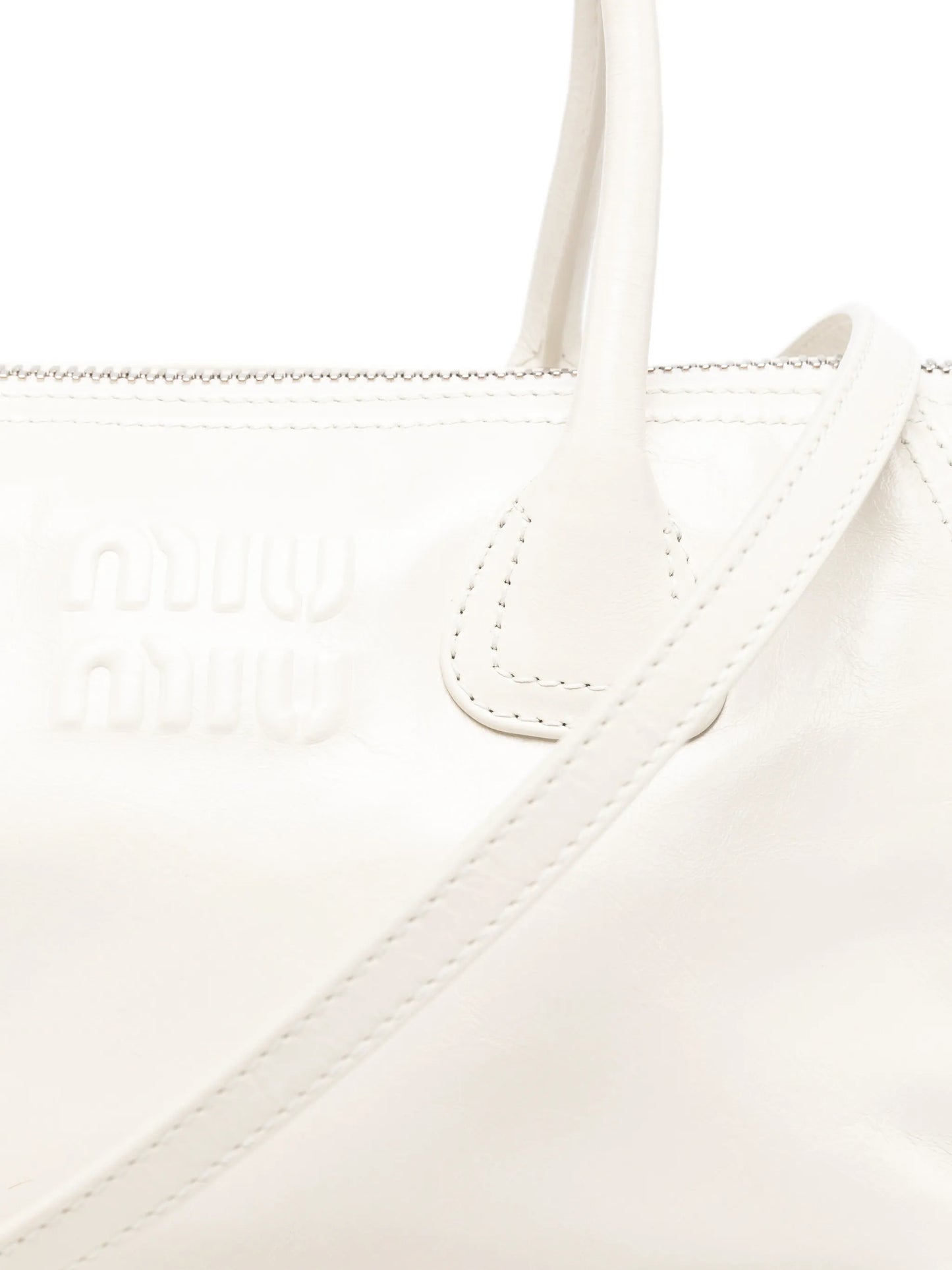 Beau logo-embossed zipped tote bag