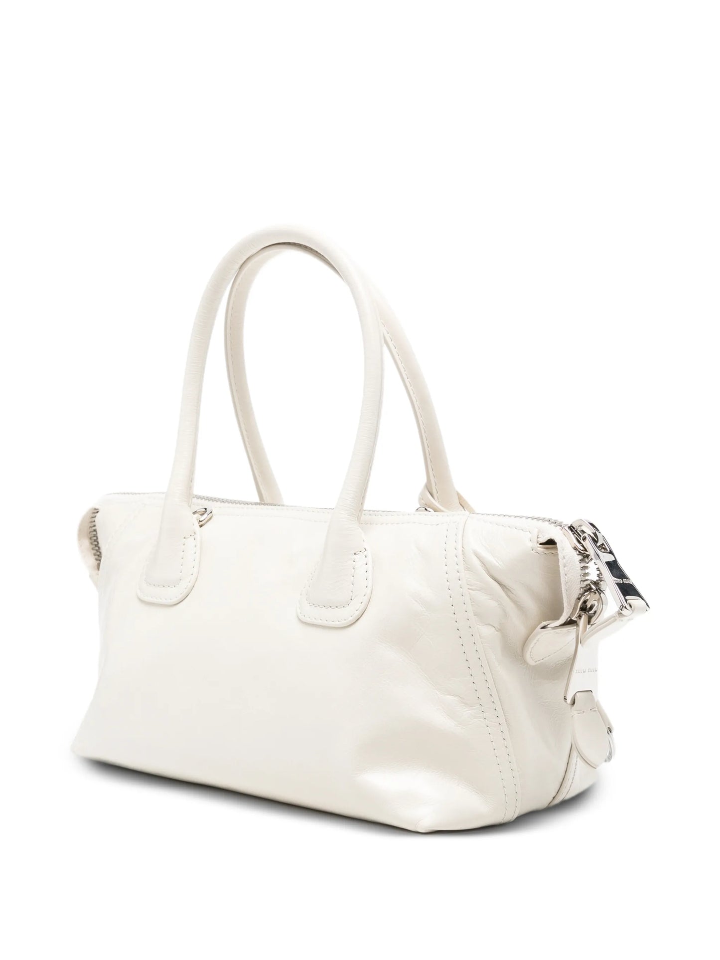 Beau logo-embossed zipped tote bag