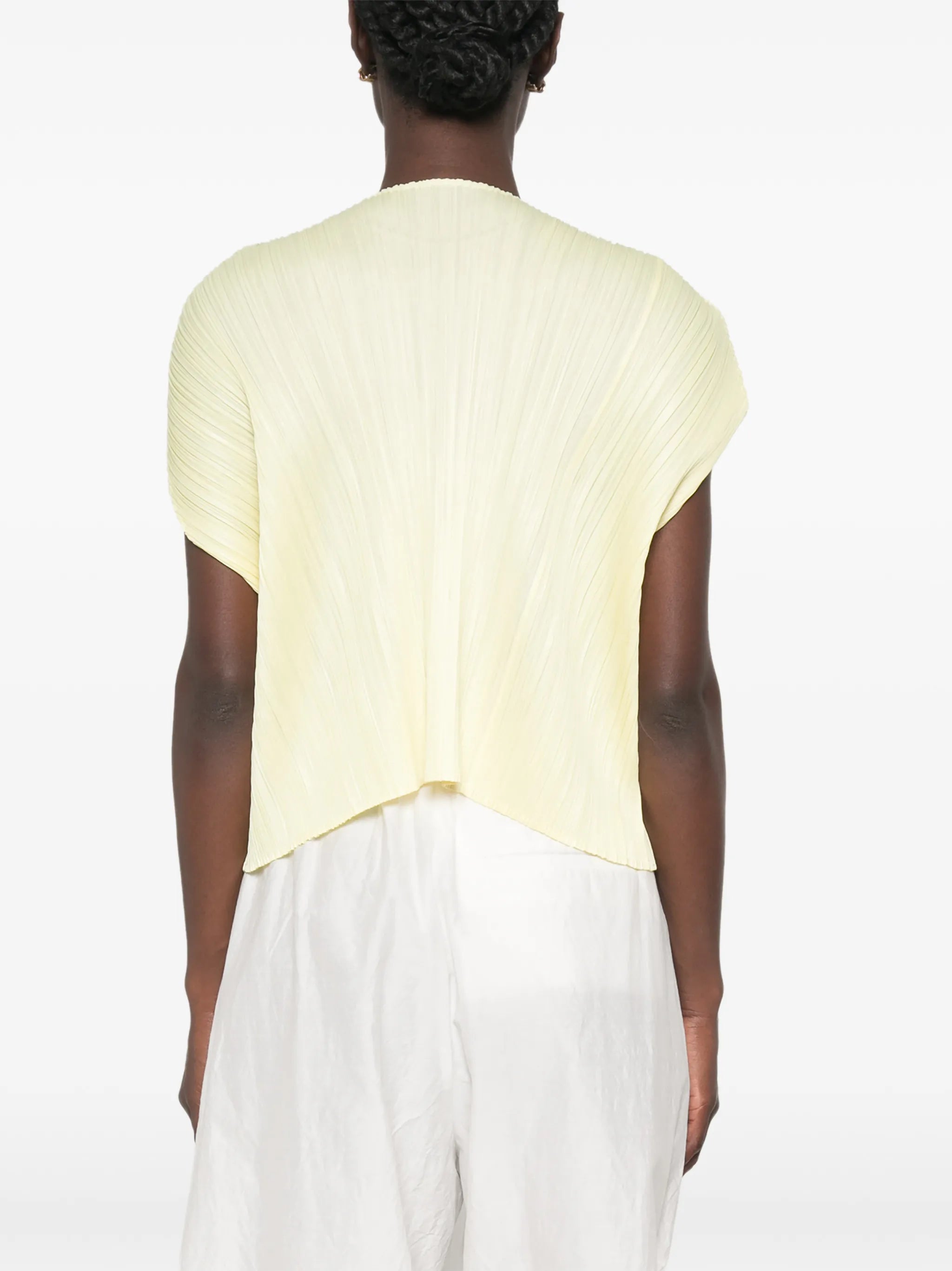 Monthly Colors July pleated shirt