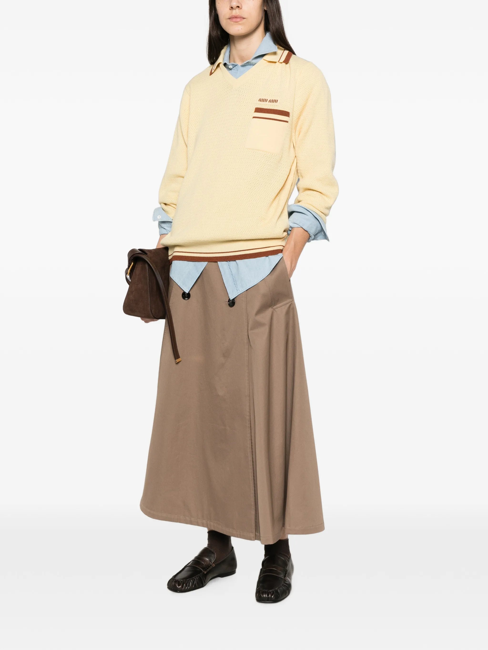 polo-collar sweater