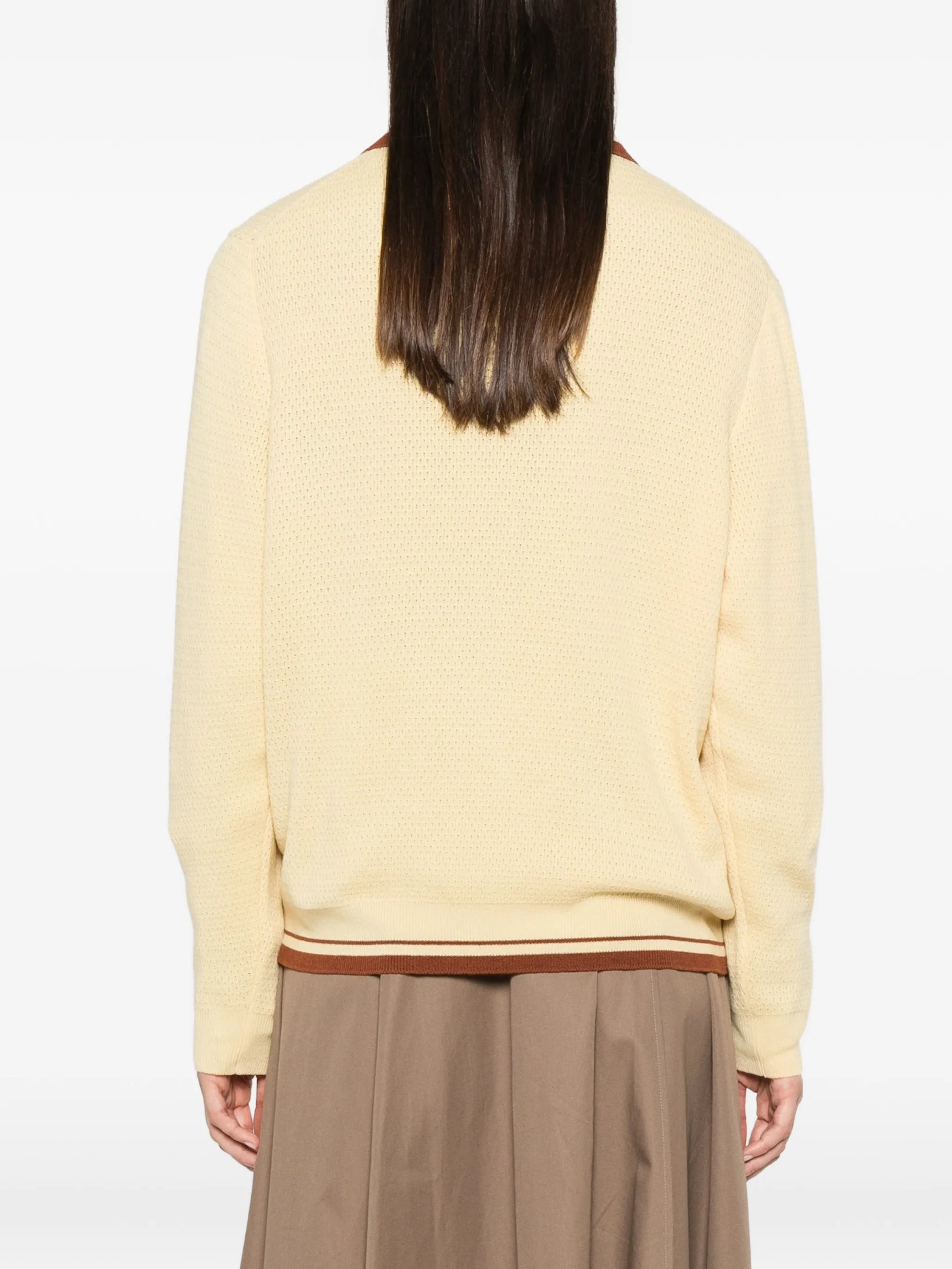polo-collar sweater