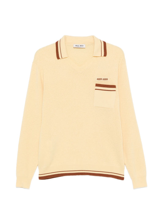 polo-collar sweater