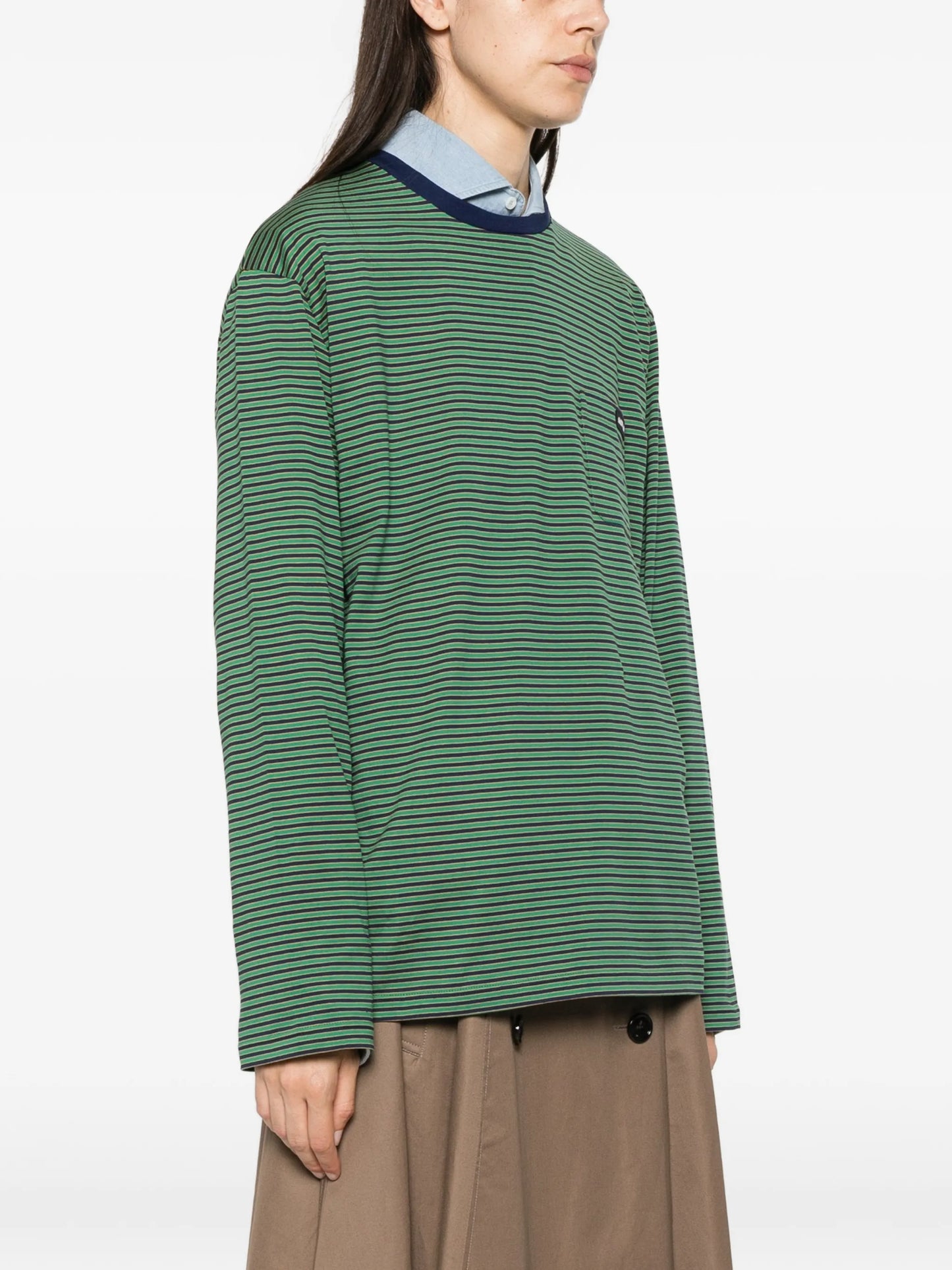 striped long-sleeve T-shirt