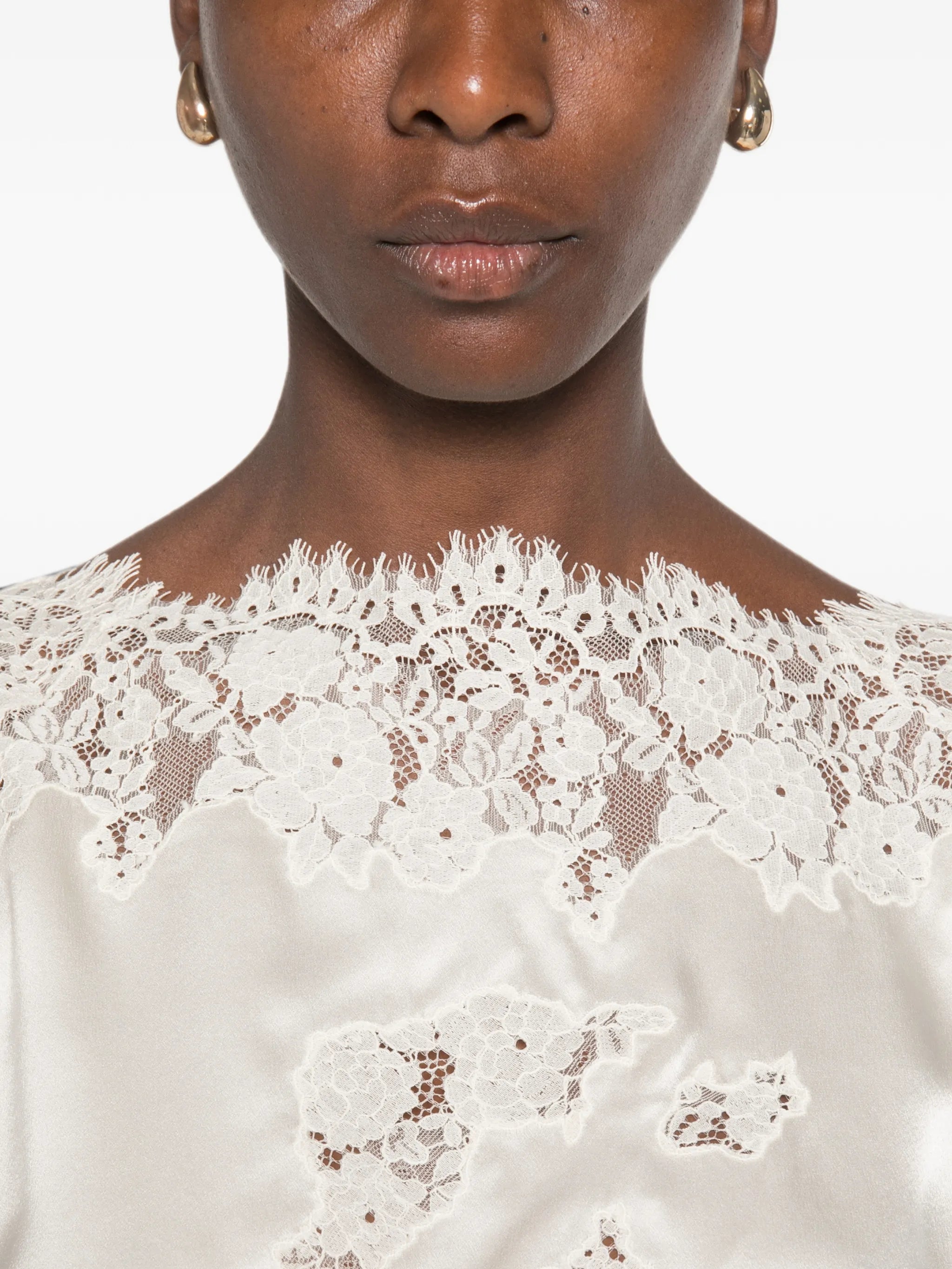 Viviane lace-trim top