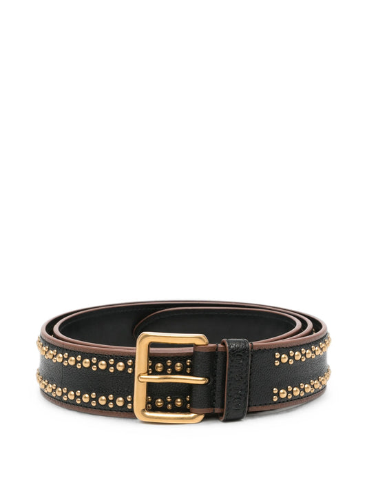 studded leather belt