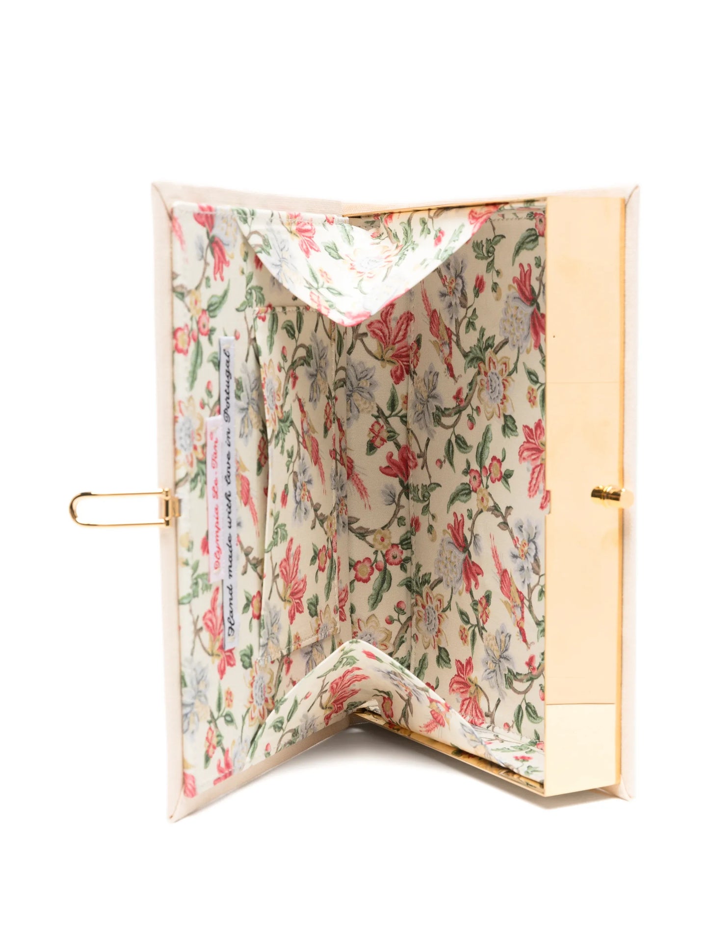 Lady Luck embroidered clutch bag