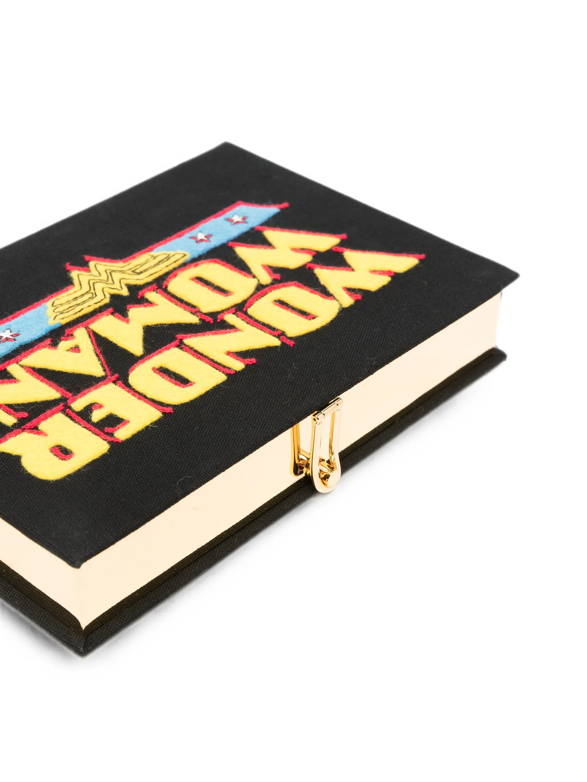 Wonder Woman embroidered clutch bag