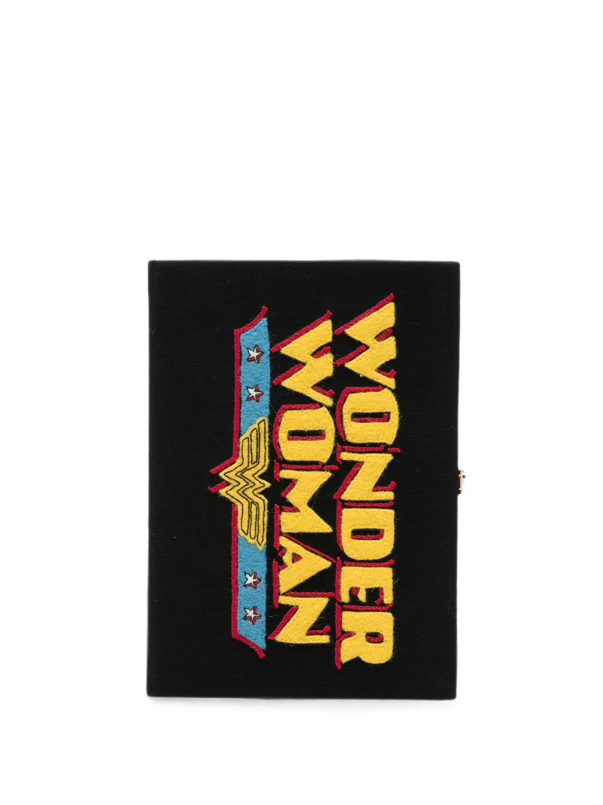 Wonder Woman embroidered clutch bag