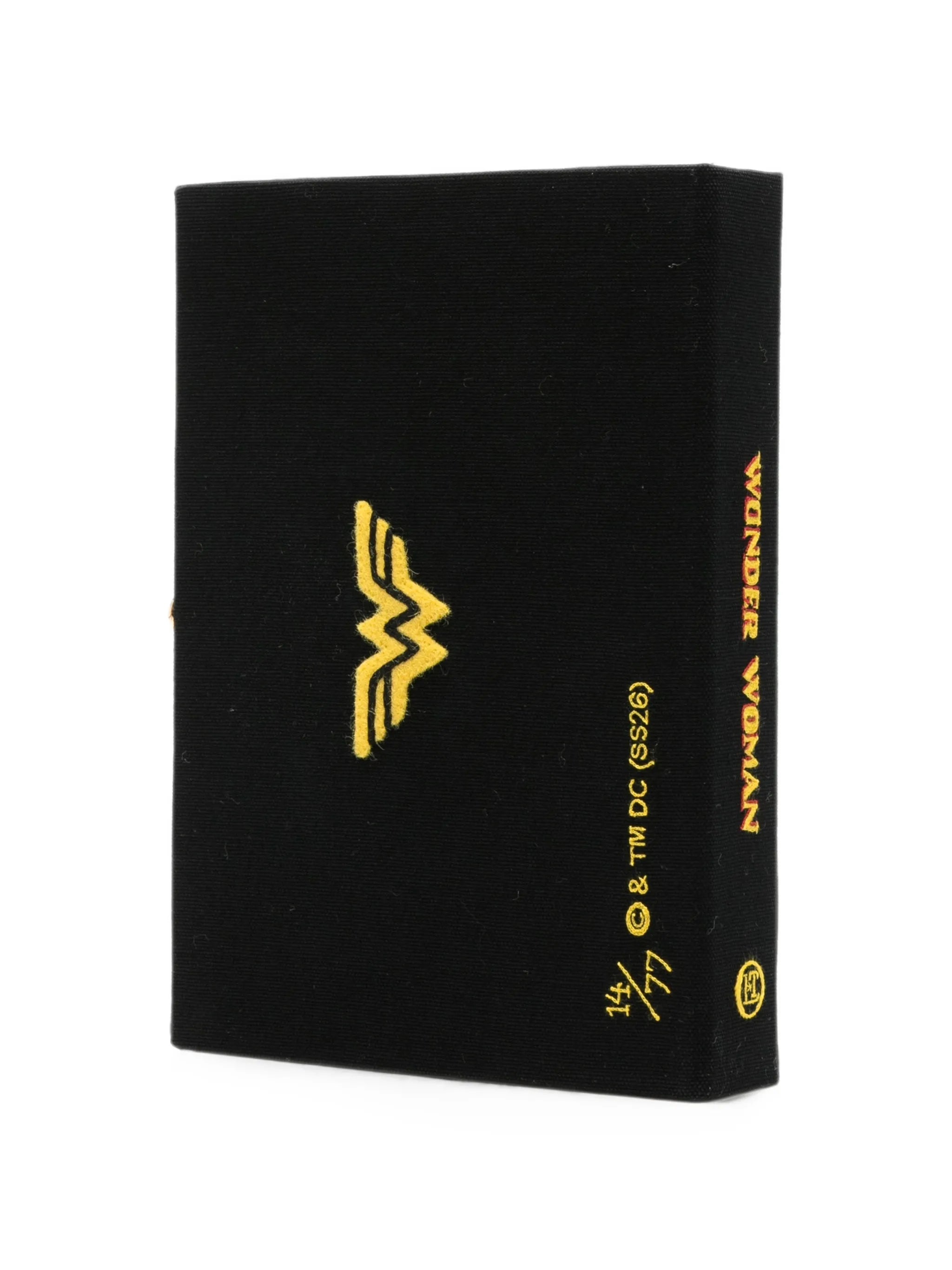 Wonder Woman embroidered clutch bag