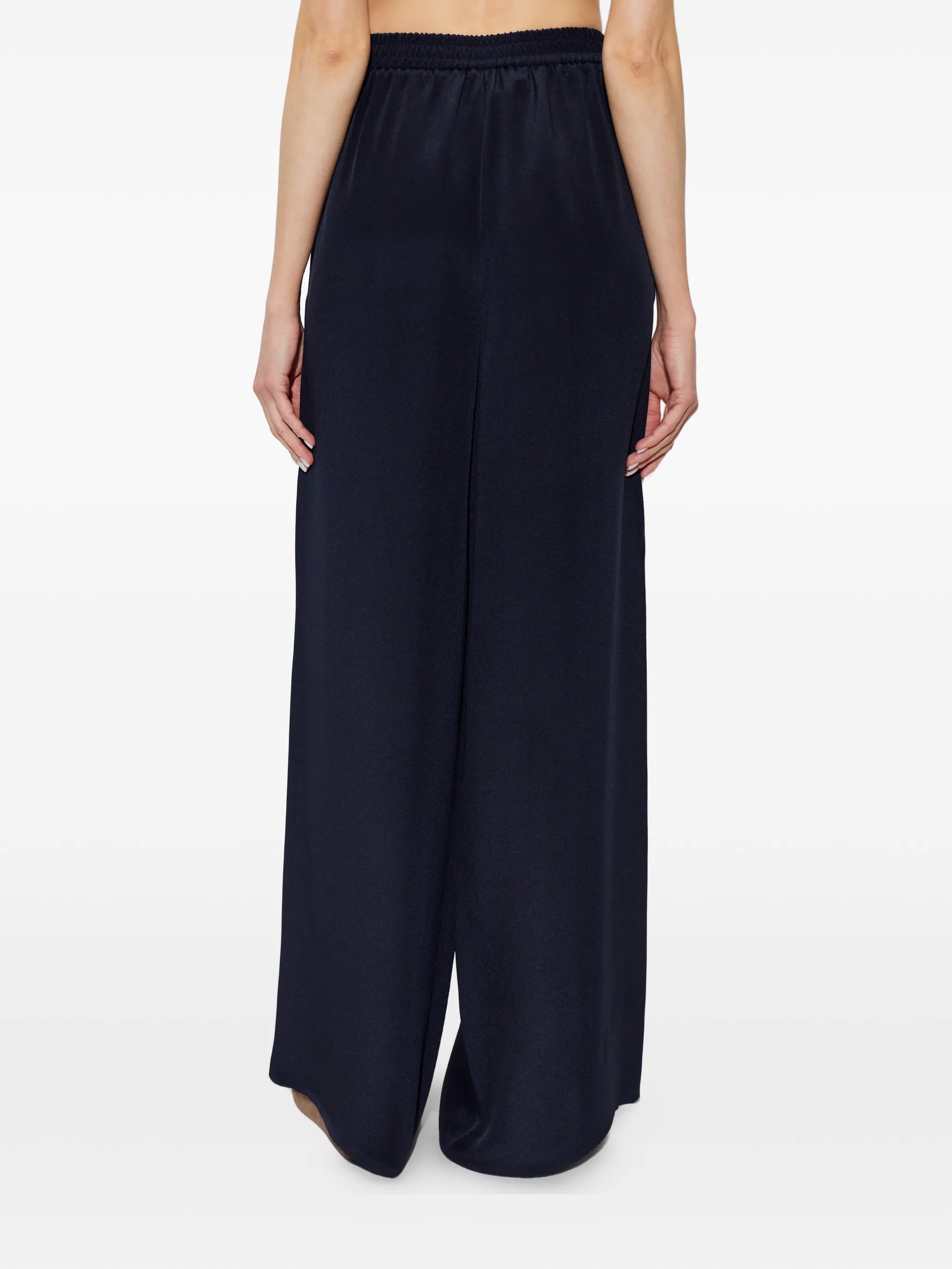 Volonta wide-leg silk trousers