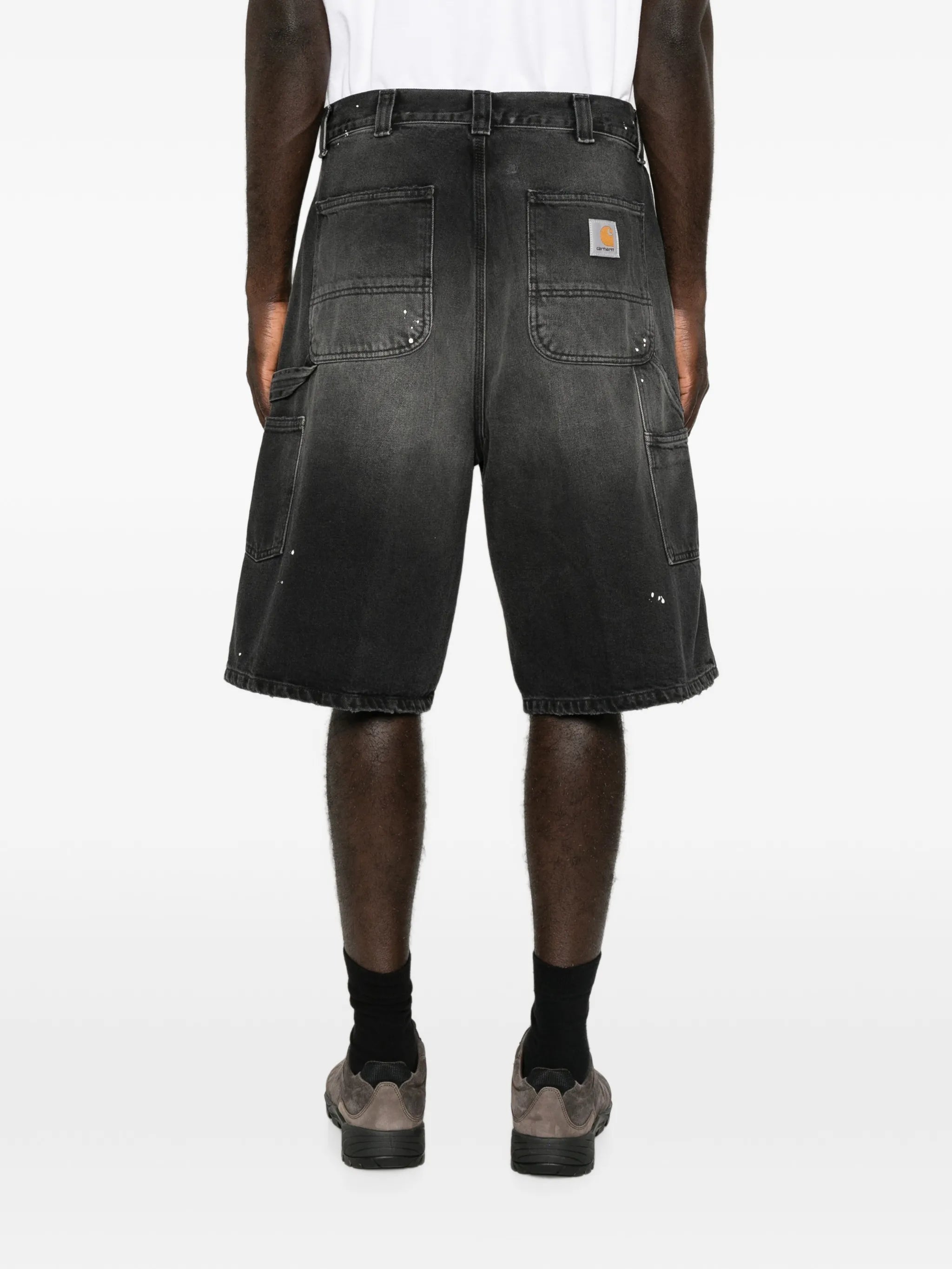 OG Single Knee paint-splatter shorts