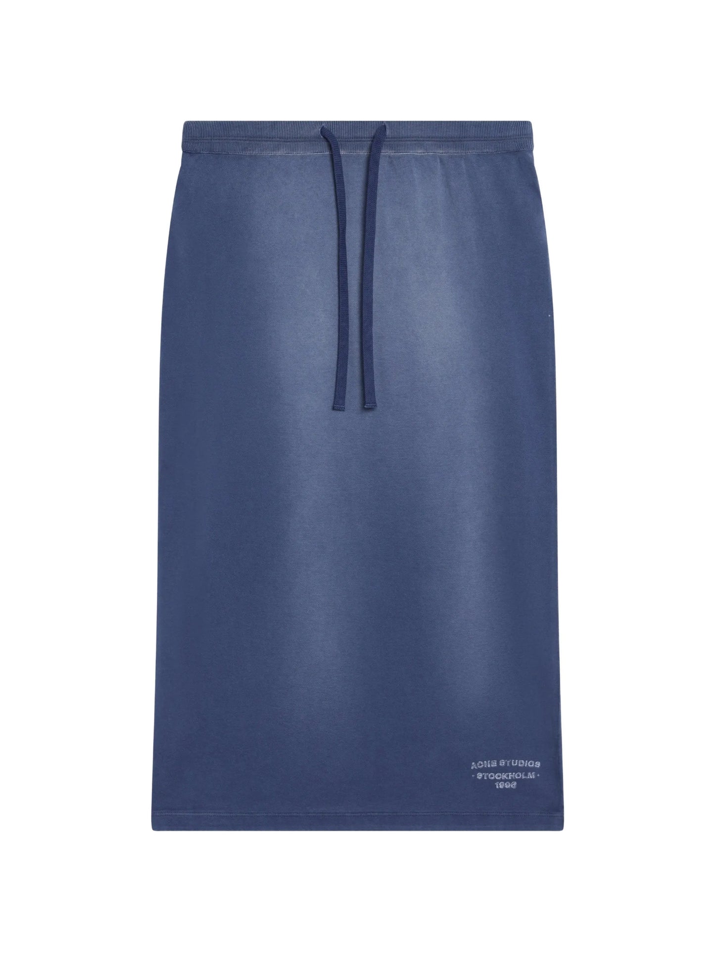 drawstring logo-print midi skirt