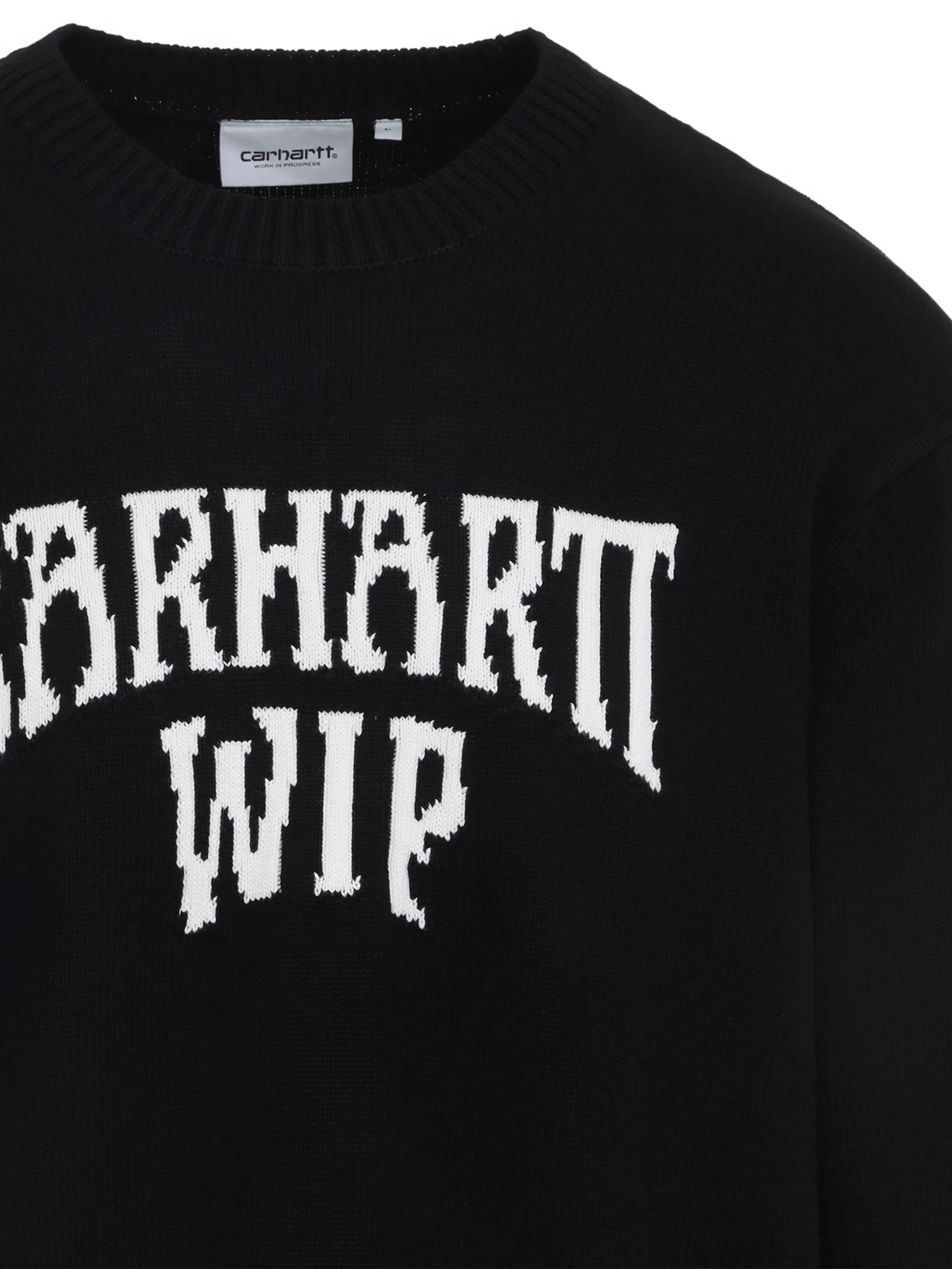 Deck logo-intarsia sweater
