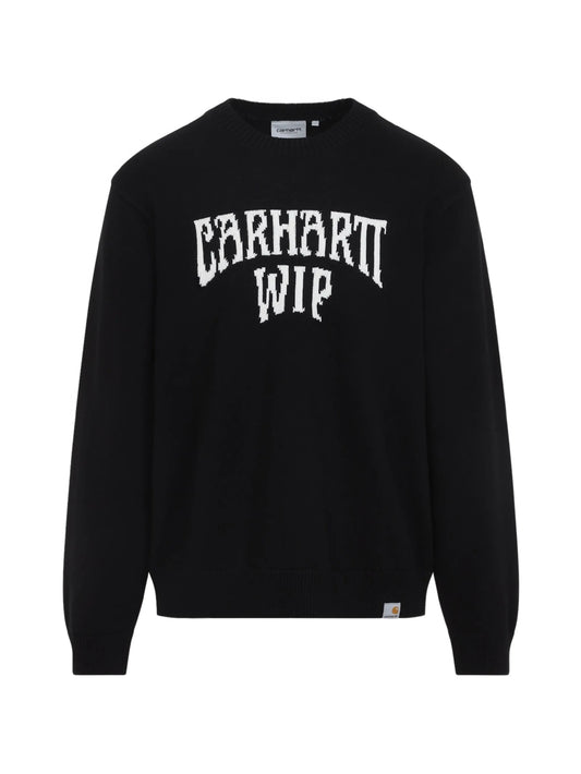Deck logo-intarsia sweater