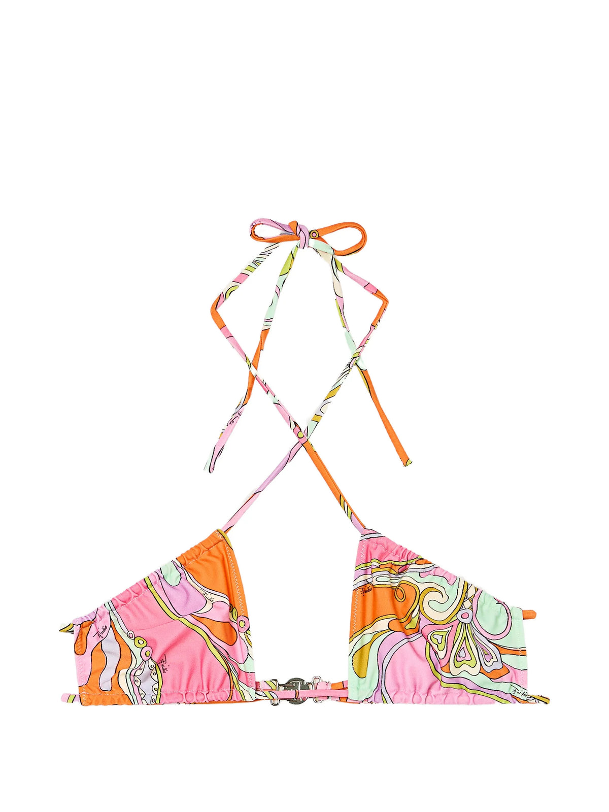 Orchidee print bikini top