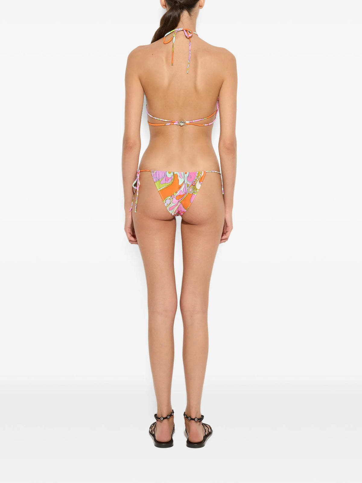 Orchidee print bikini top