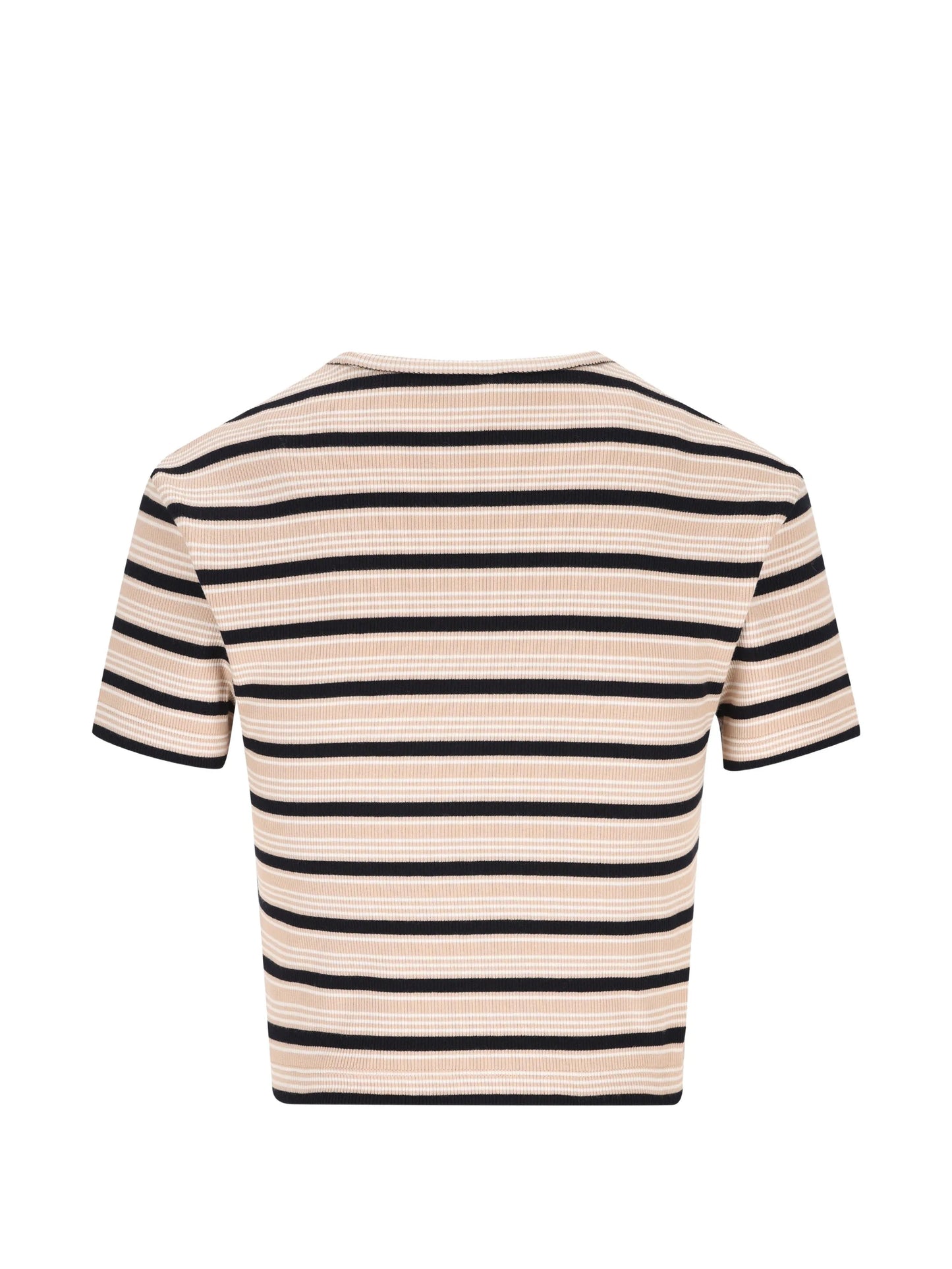 striped logo-patch T-shirt
