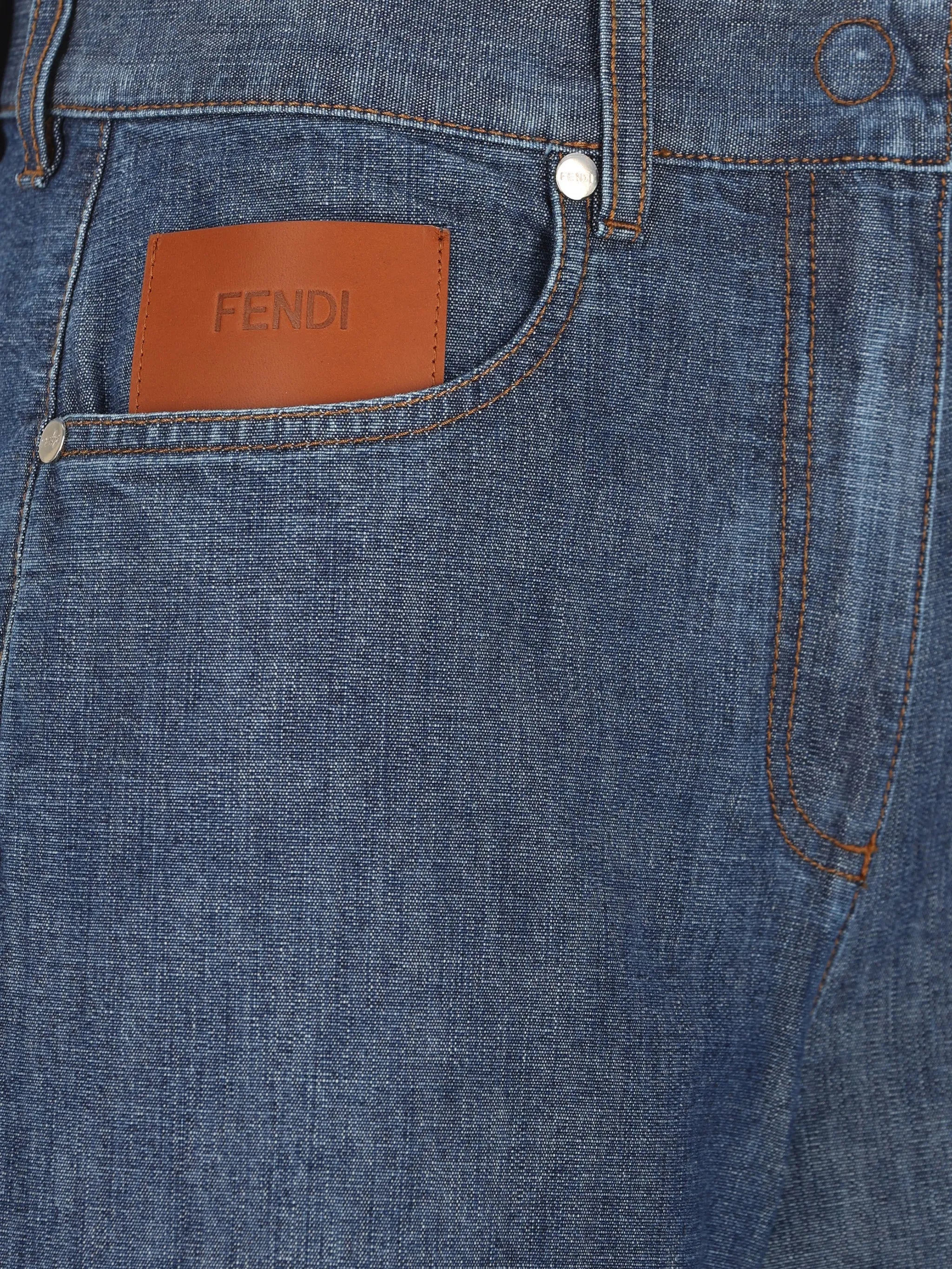 logo-patch wide-leg trousers