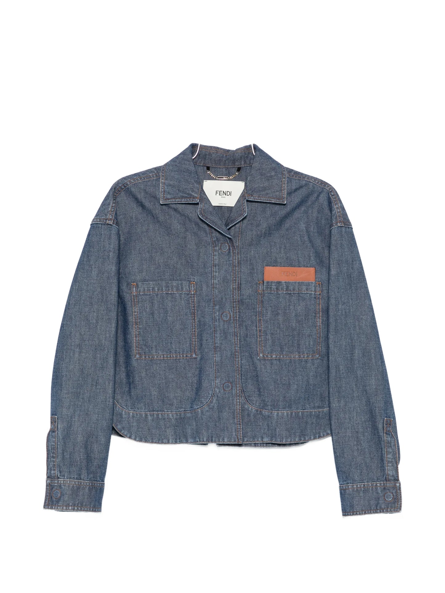 logo-patch denim jacket