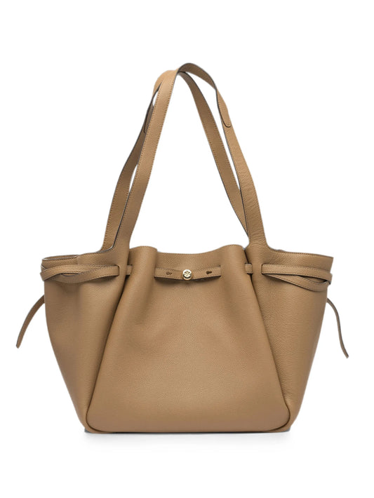 pebbled leather shoulder bag