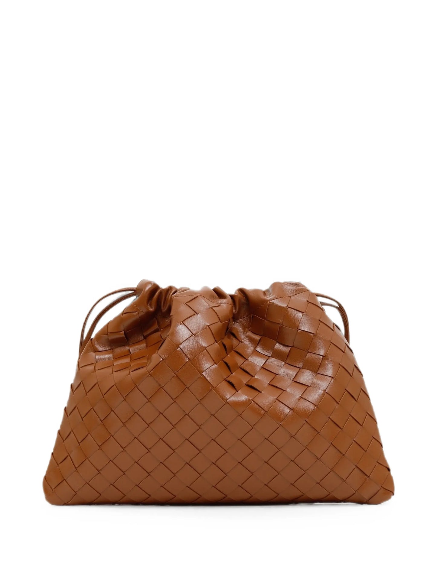 Intrecciato-wave bucket bag