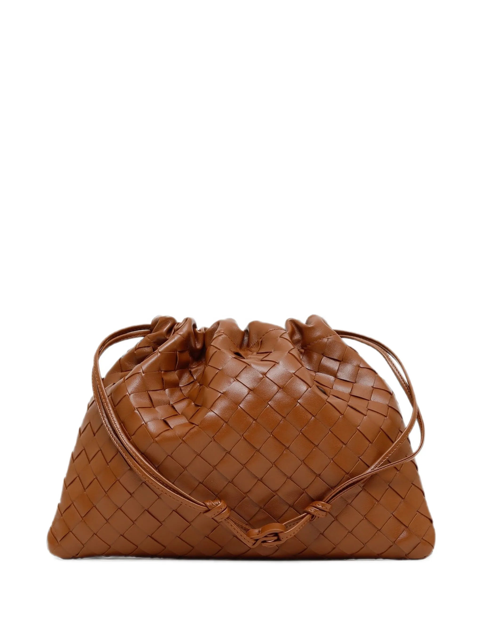 Intrecciato-wave bucket bag