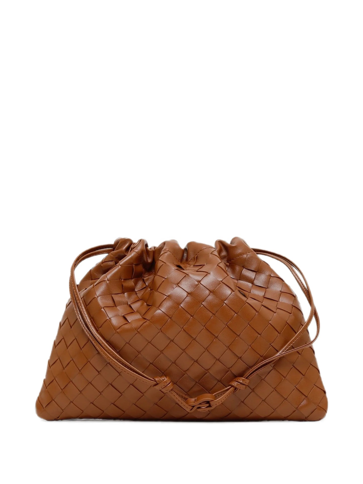 Intrecciato-wave bucket bag