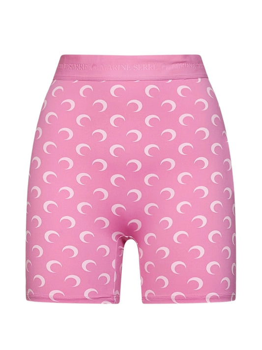 moon-print mini shorts