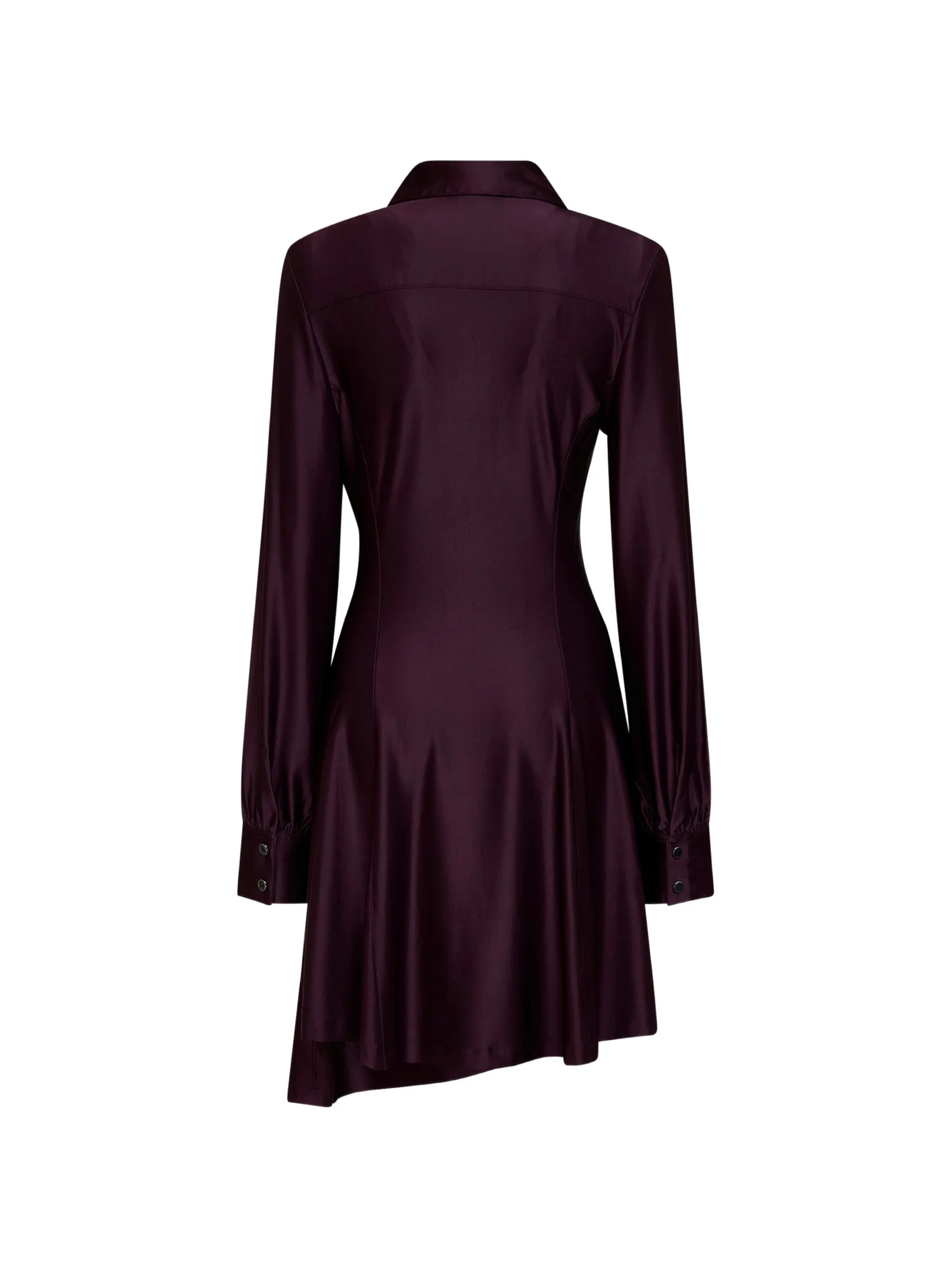asymmetric gathered dress