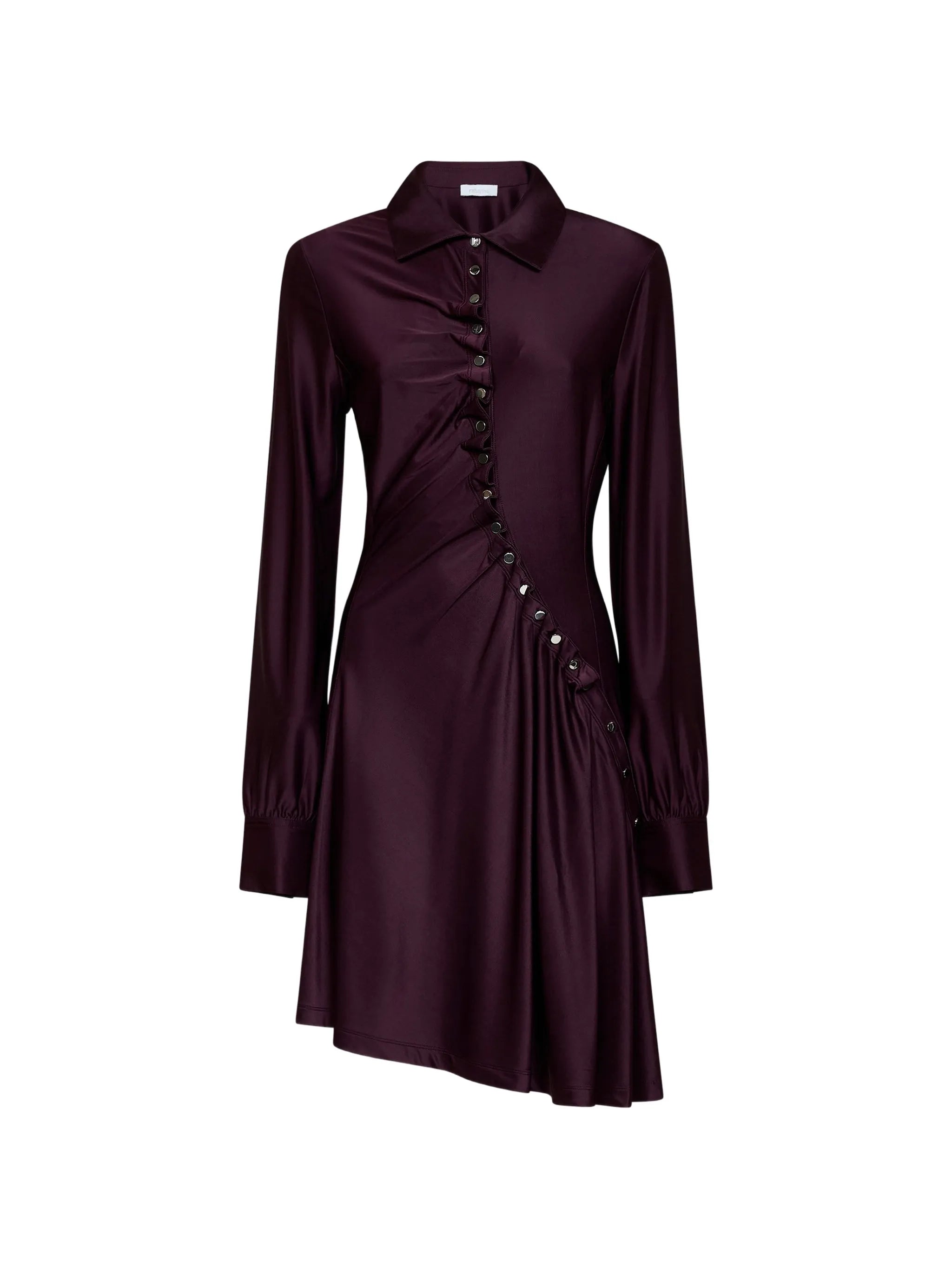 snap-button mini dress