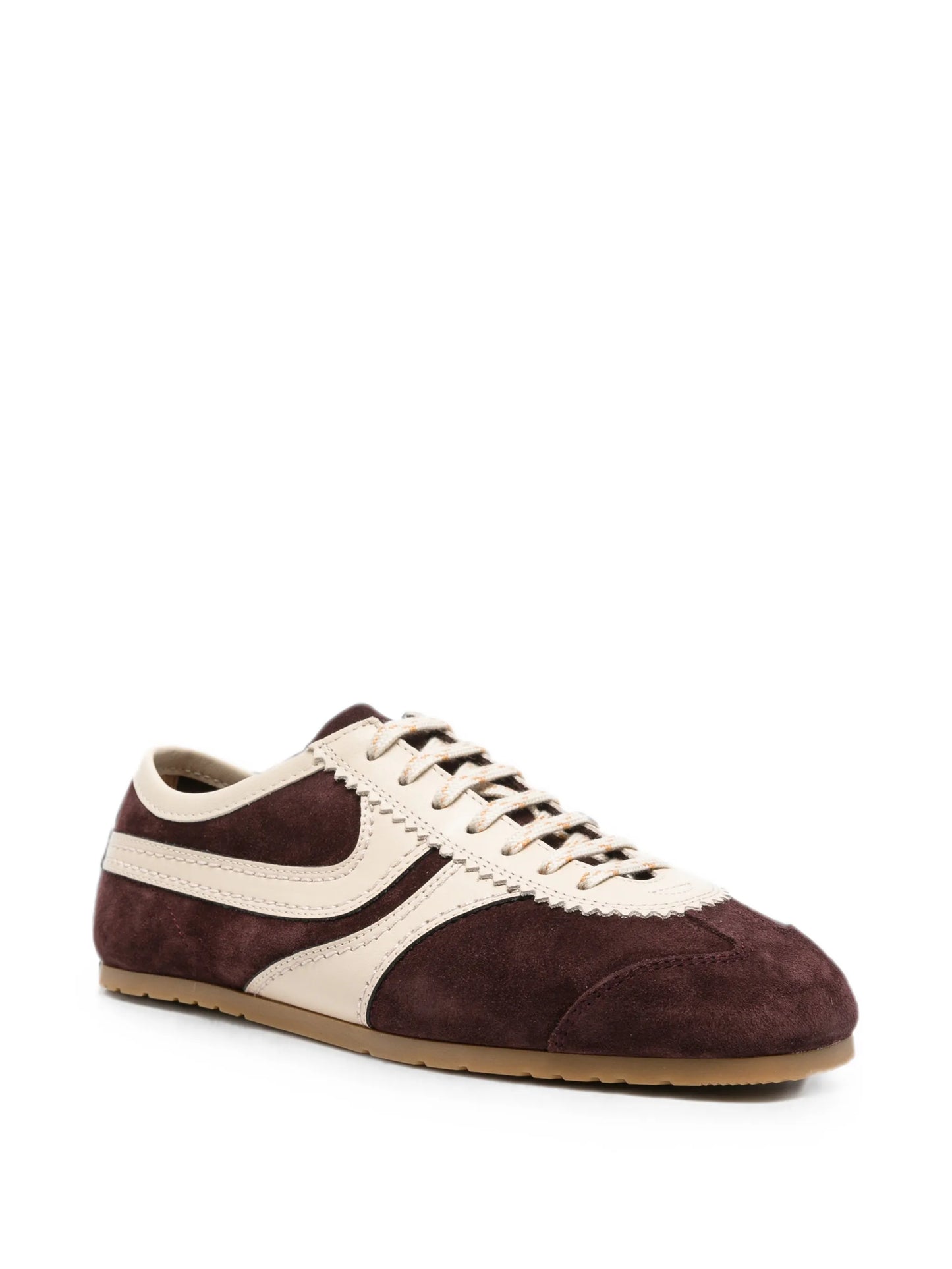 suede panelled sneakers