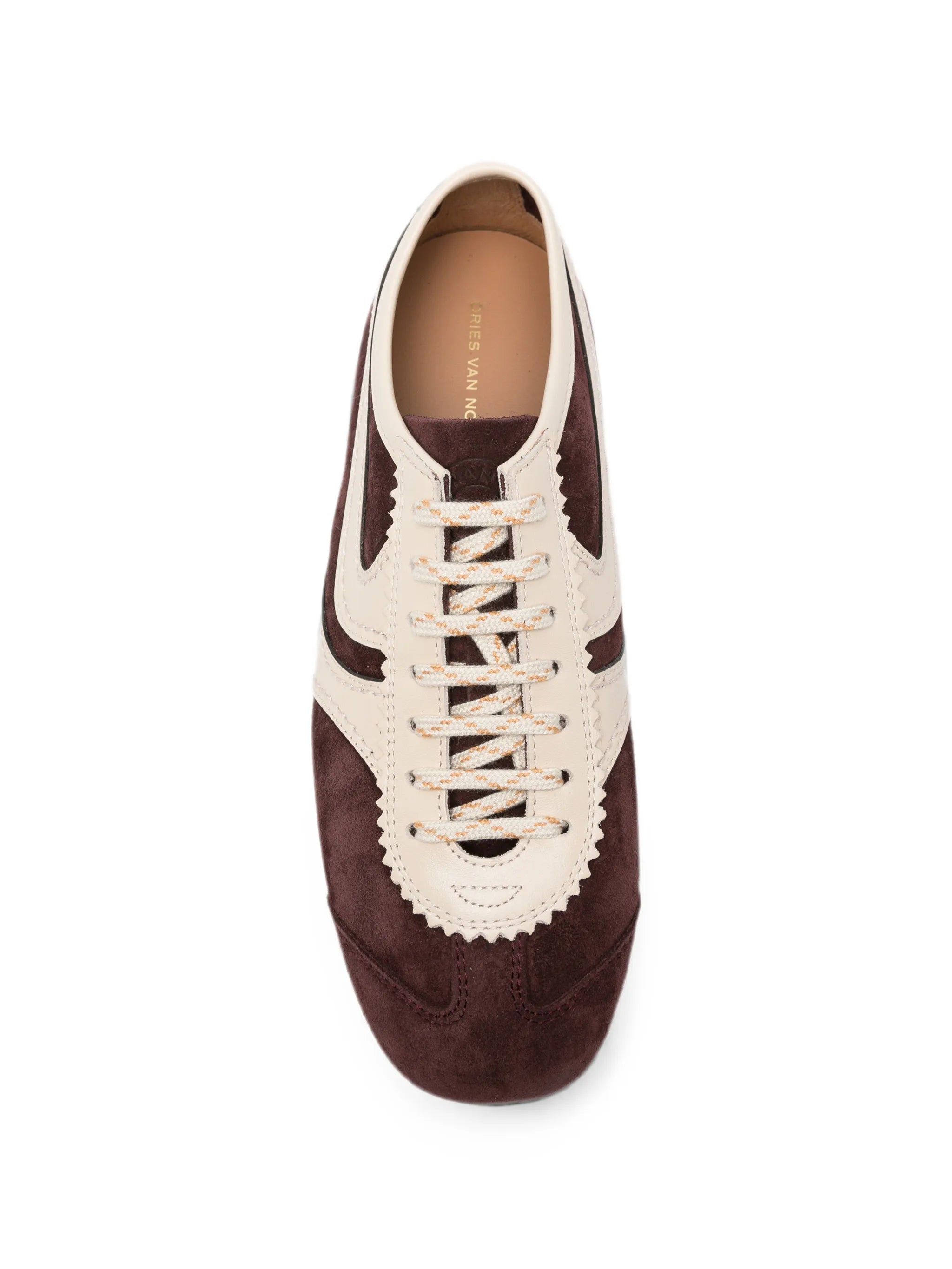 suede panelled sneakers