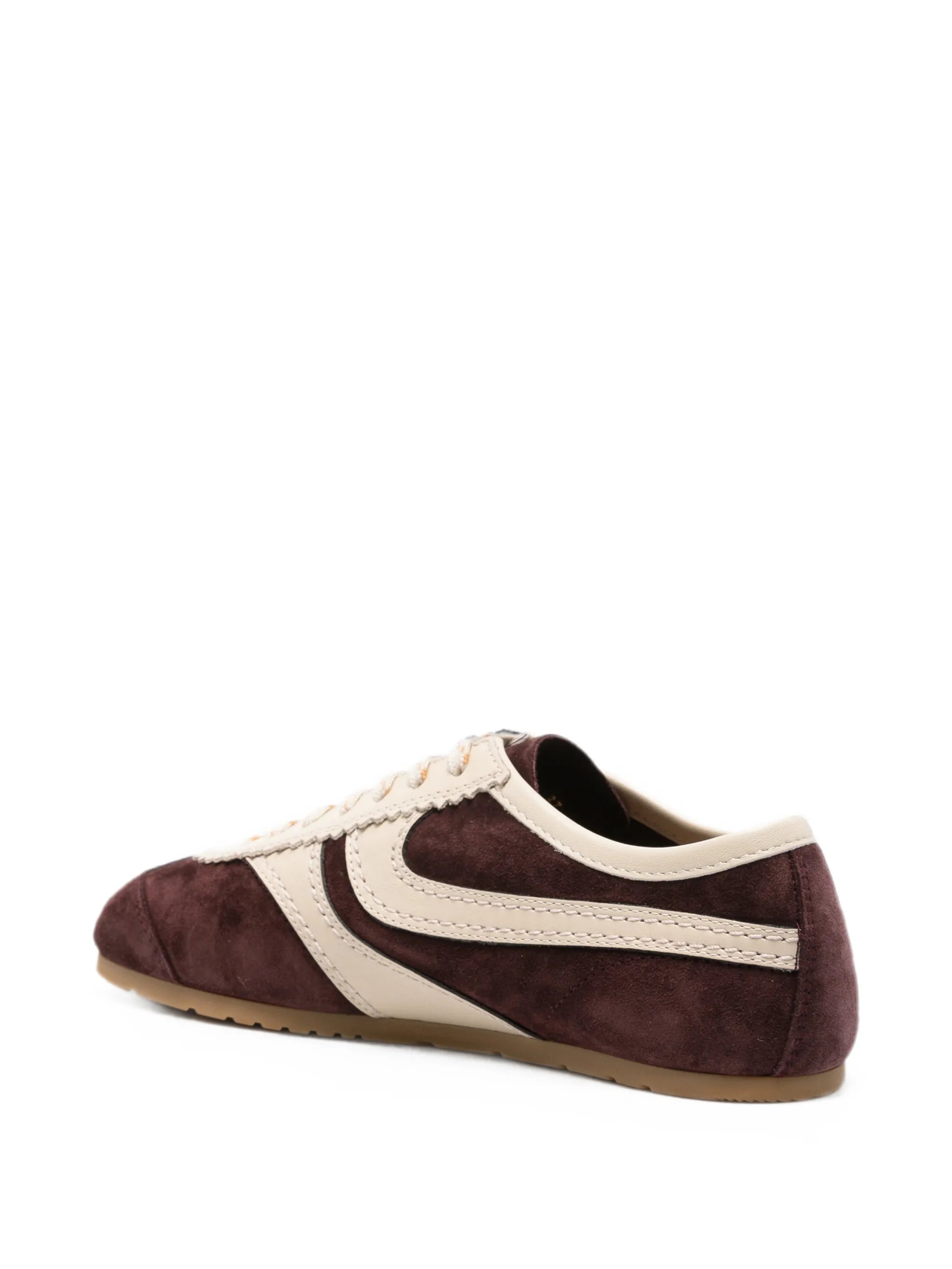 suede panelled sneakers