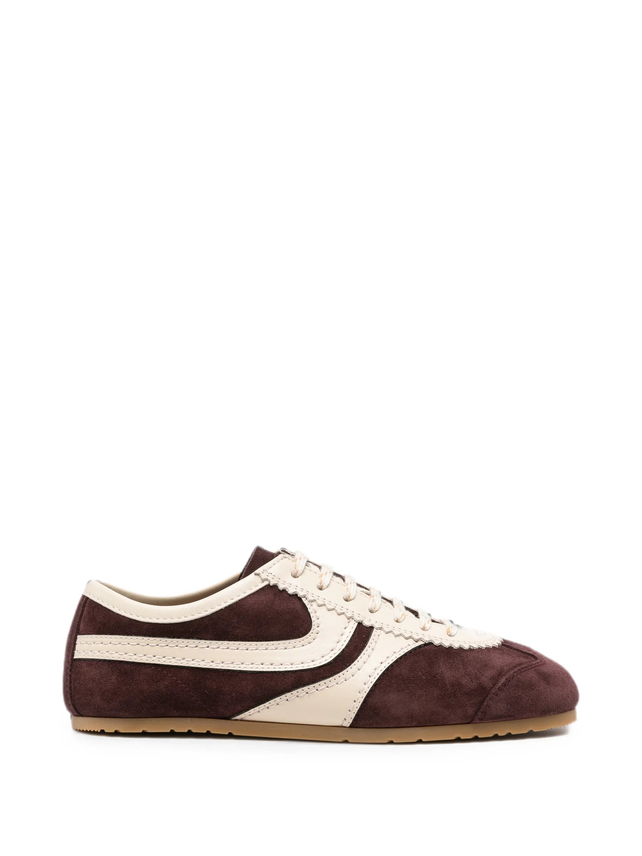 suede panelled sneakers